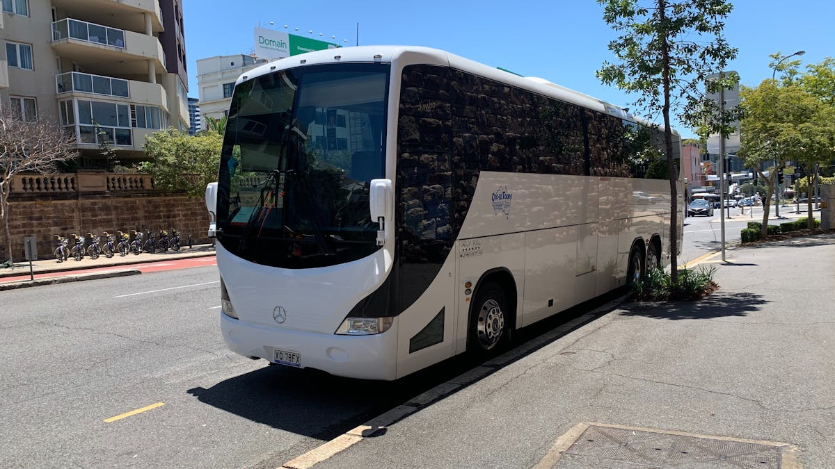 Just one of our airport runs to Brisbane in our Mercedes Coaches