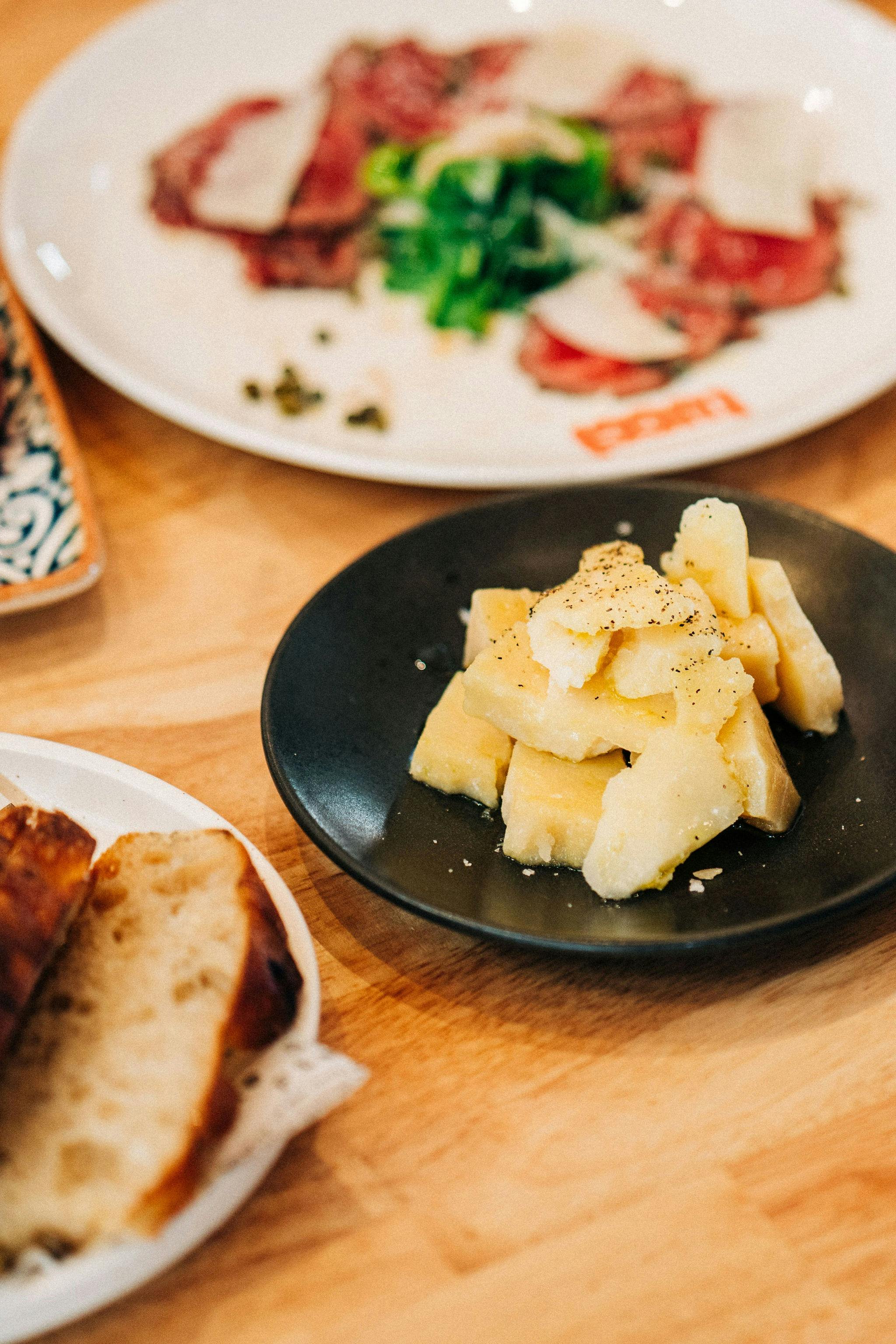 Dishes from Tucci Menu