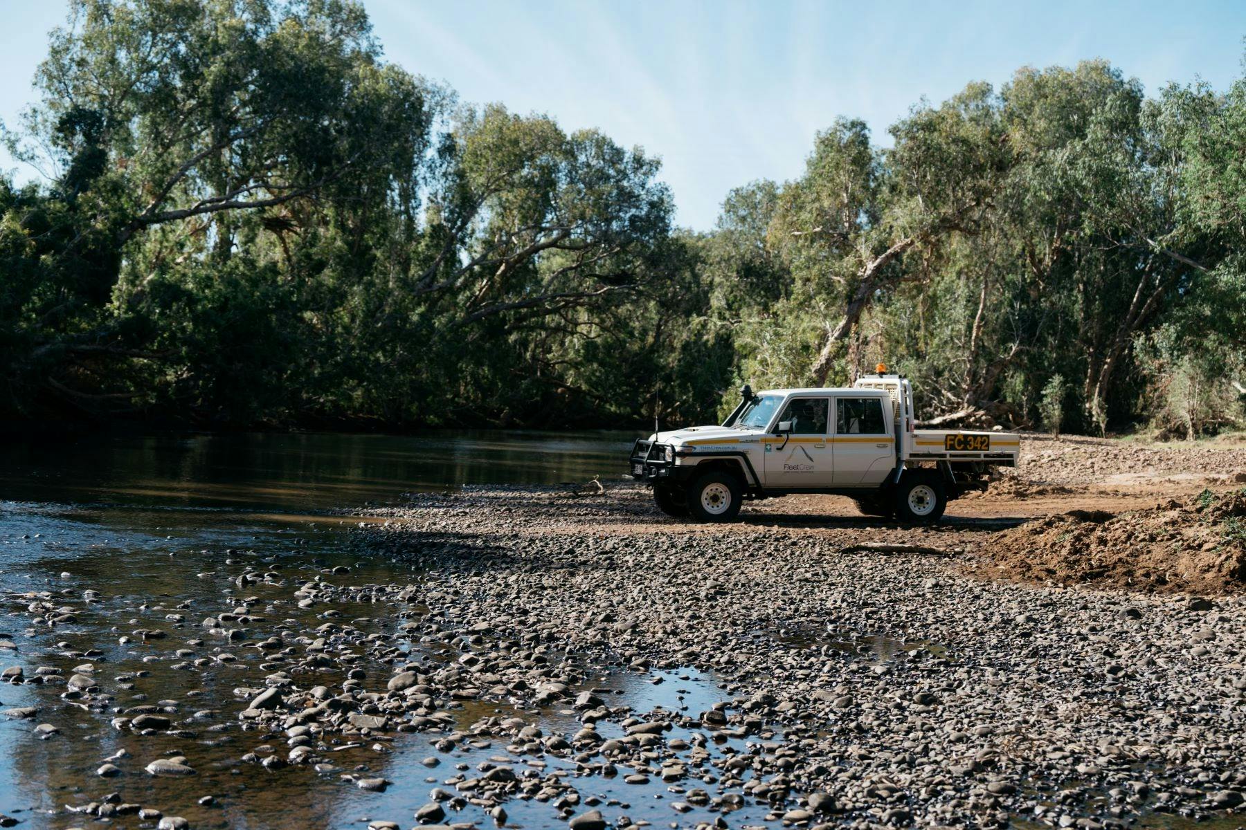 Inland creek crossing