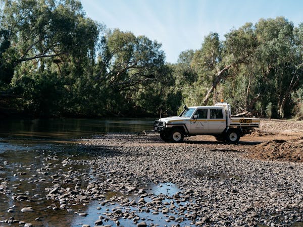 Inland creek crossing