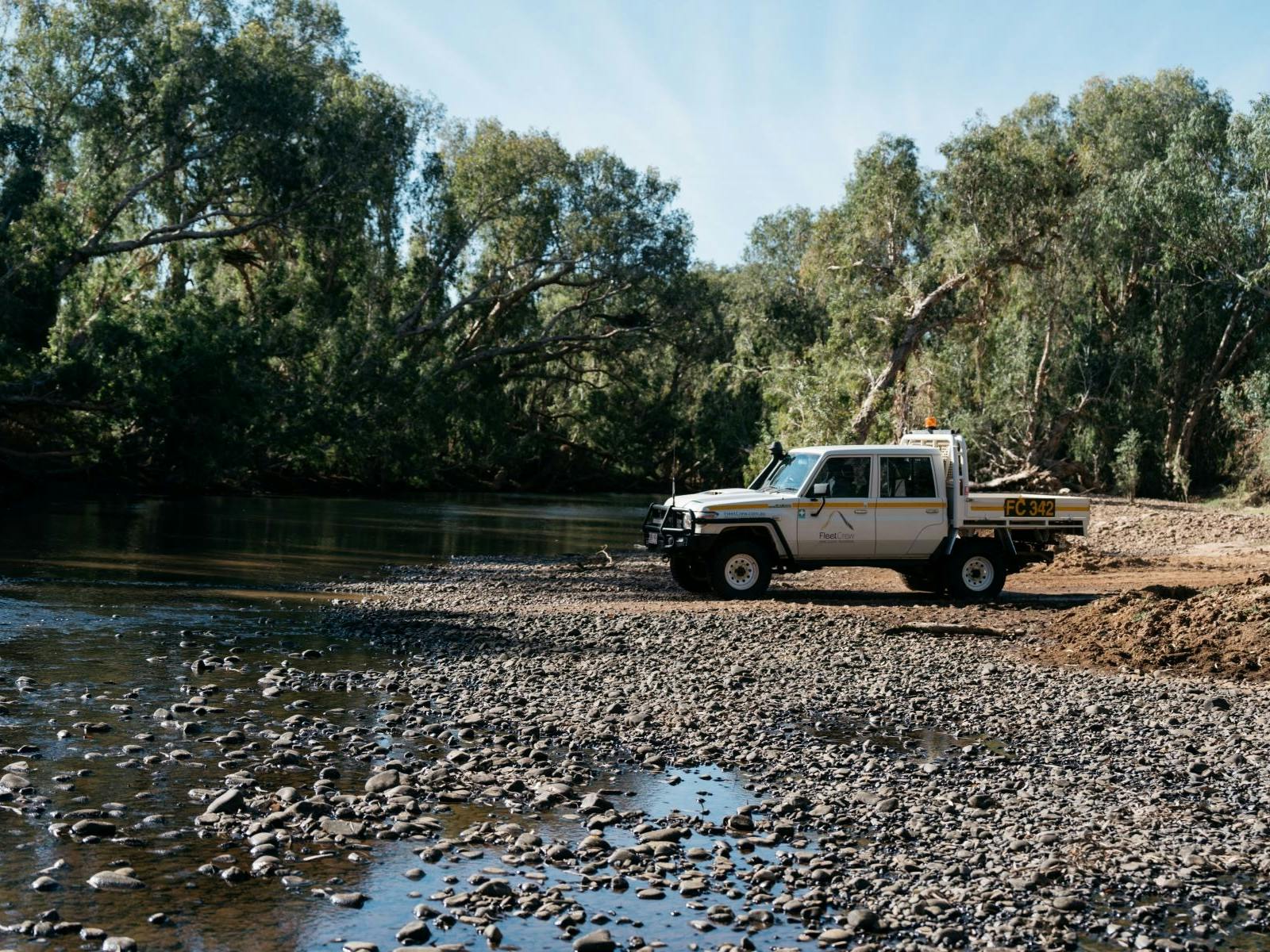 Inland creek crossing Inland creek crossing