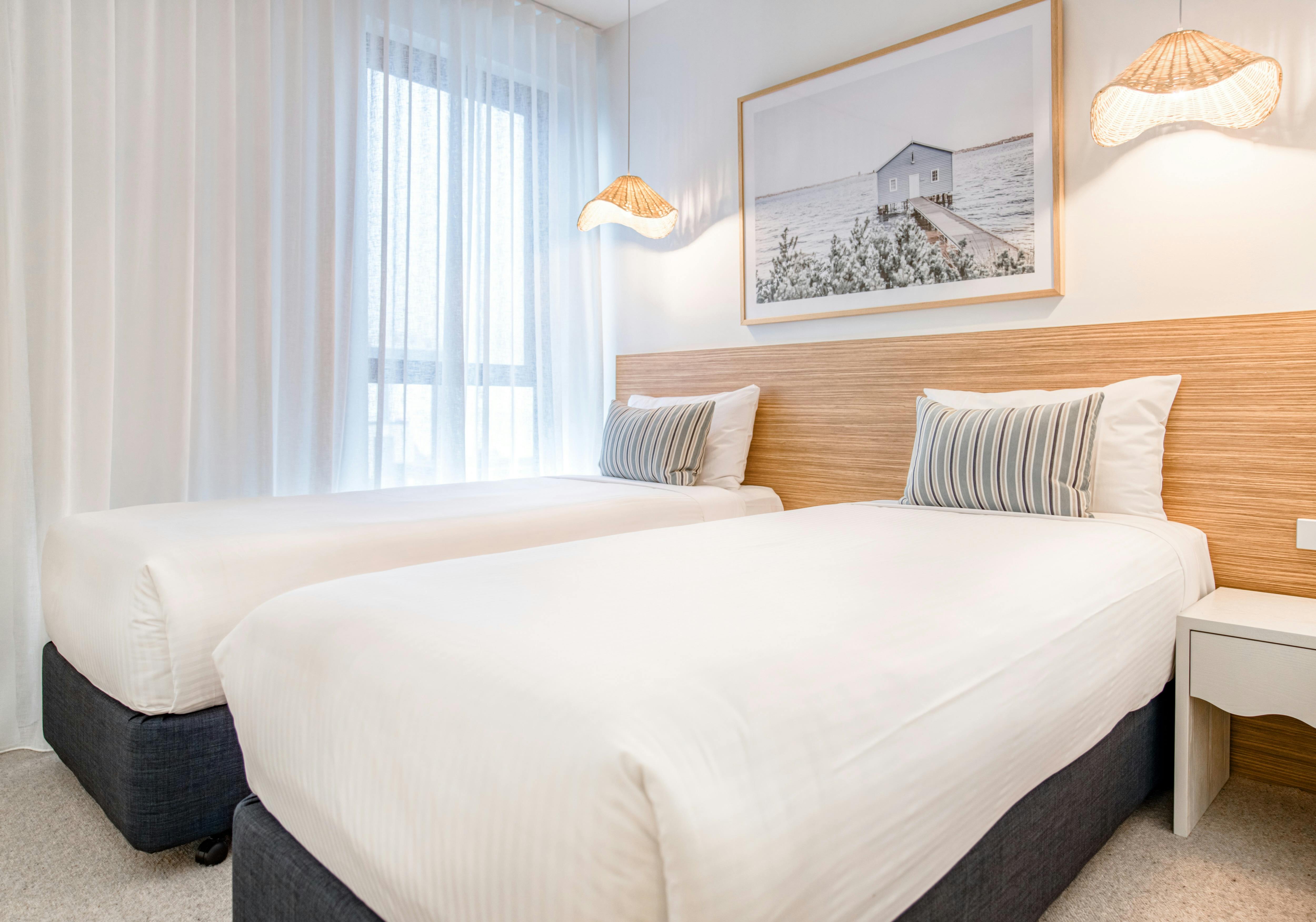 Vue Apartments Geelong - King beds that split to twin