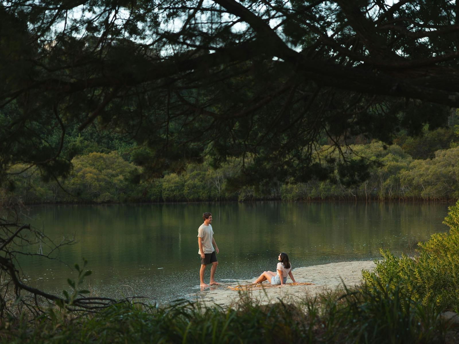 Couple near water