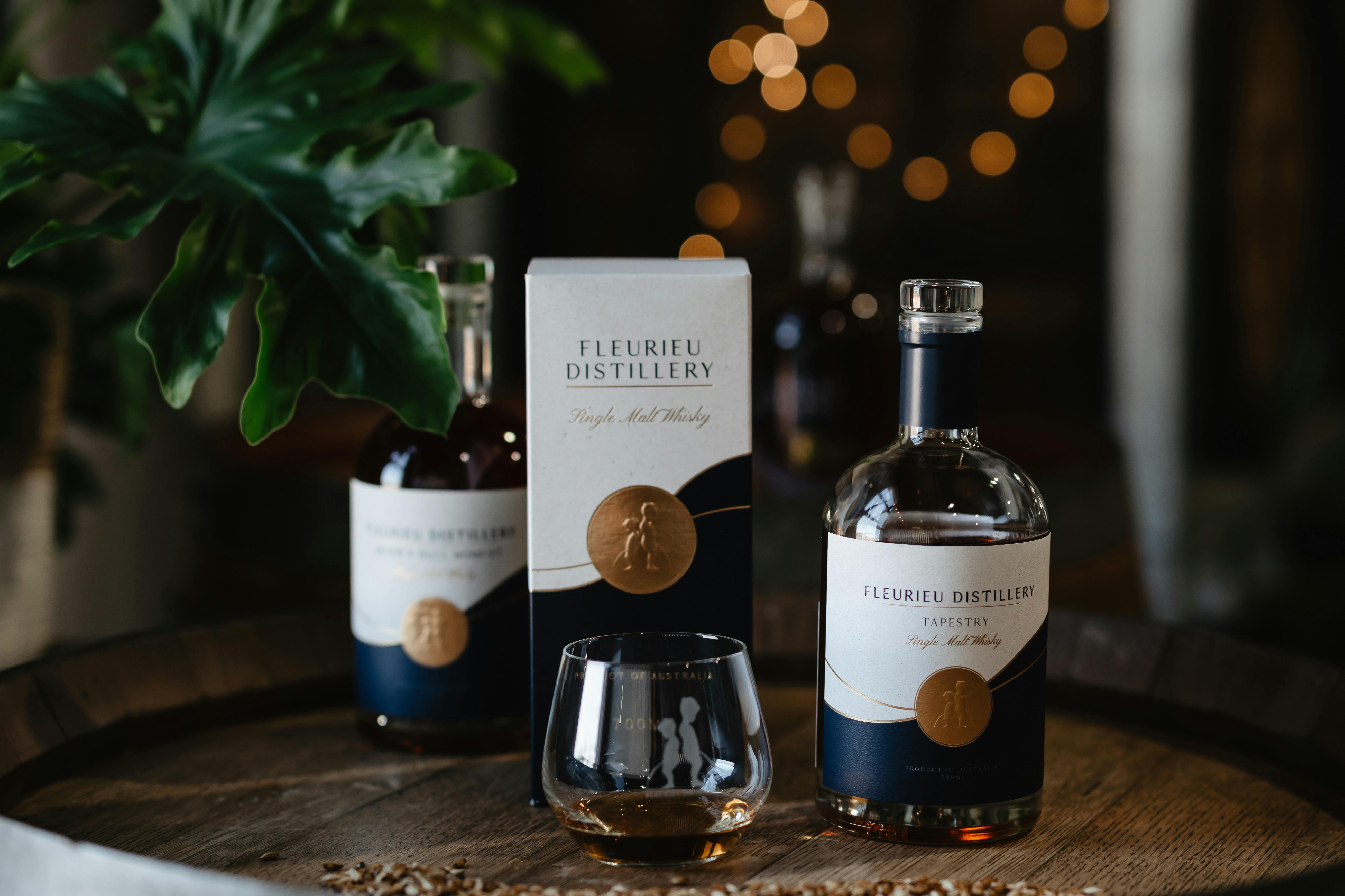 Trophy winning single malt whiskies made from grain to glass in the River Port of Goolwa.