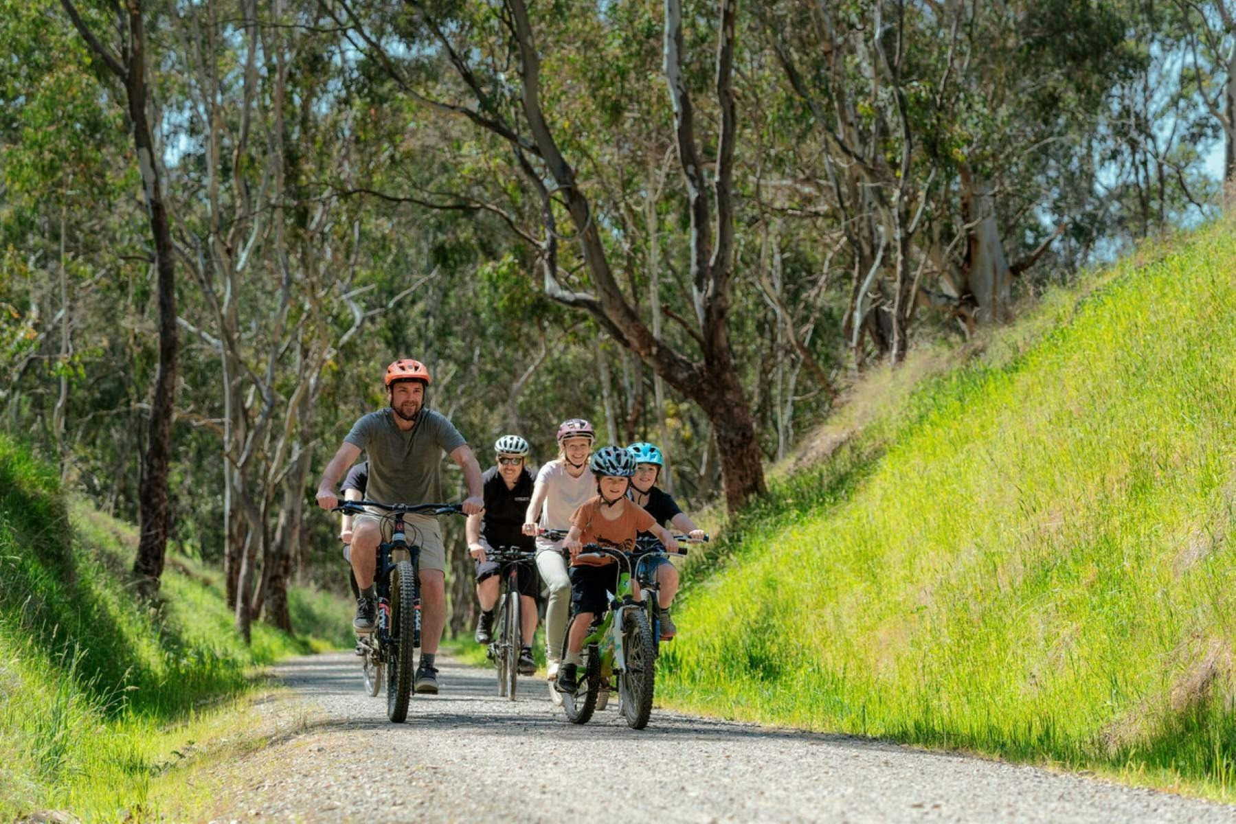 Guided family ride with Double Black Alpine along the Great Victorian Rail Trail