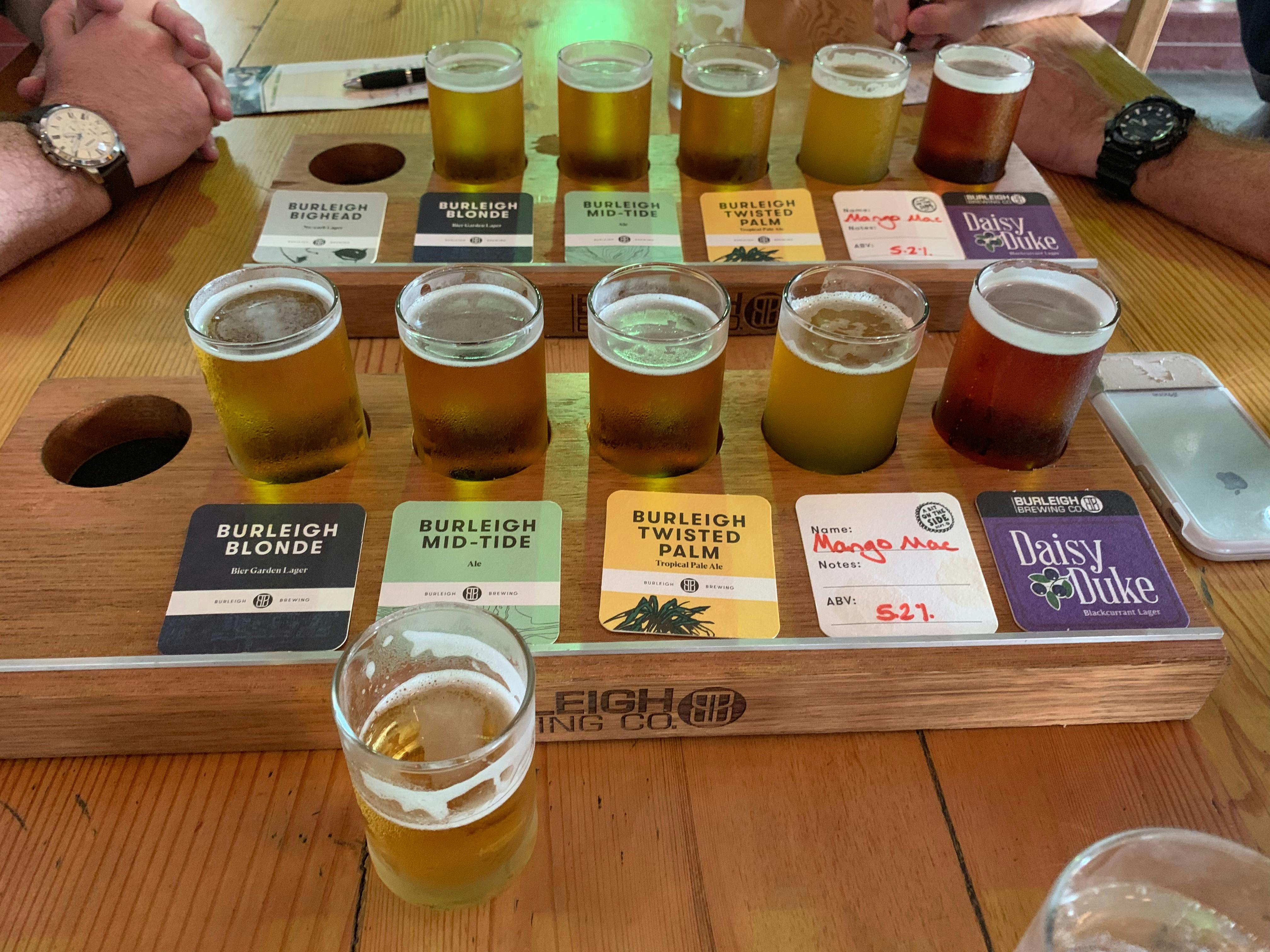 Plenty of beers to taste at Burleigh