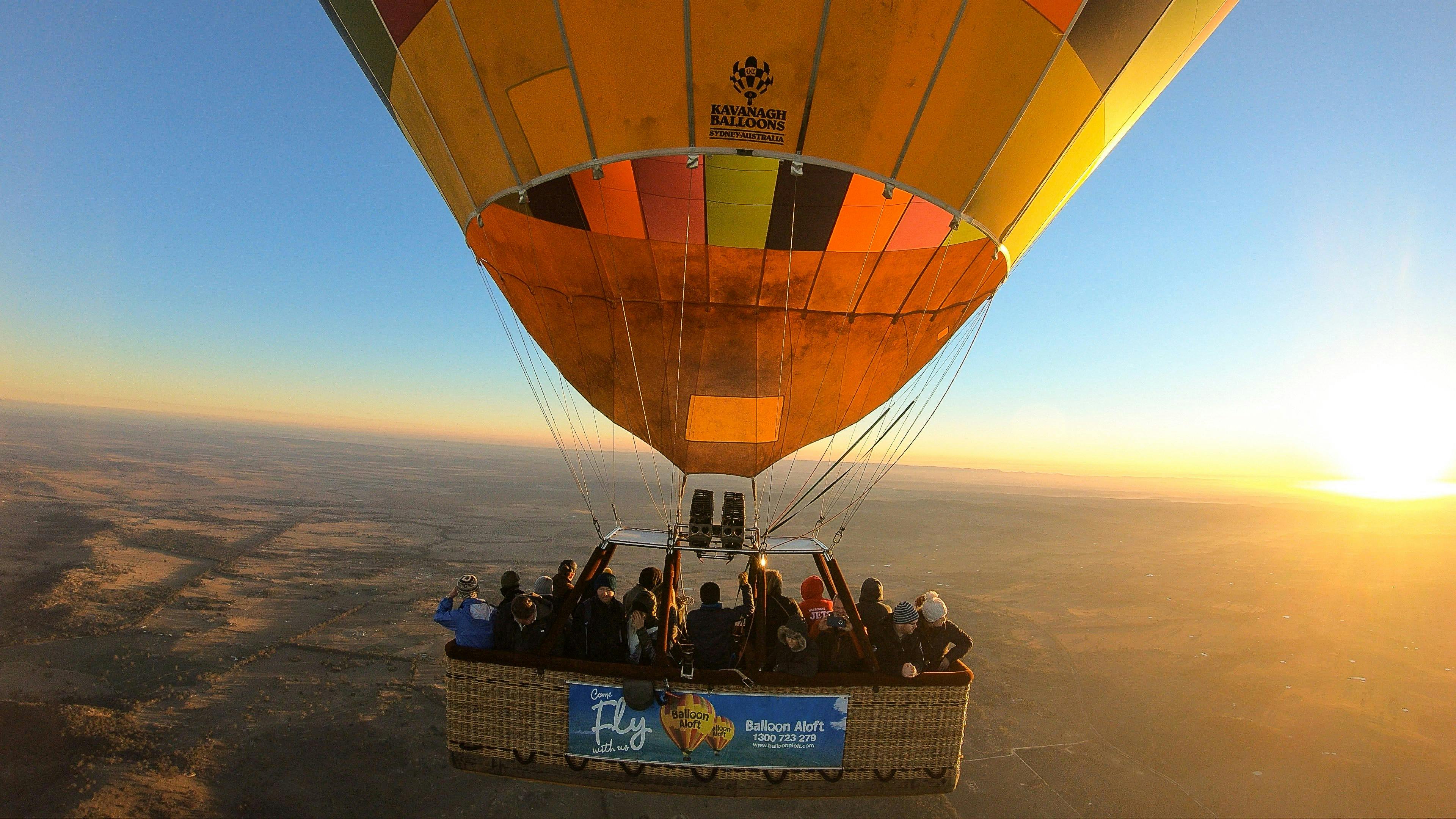 In flight over Mudgee