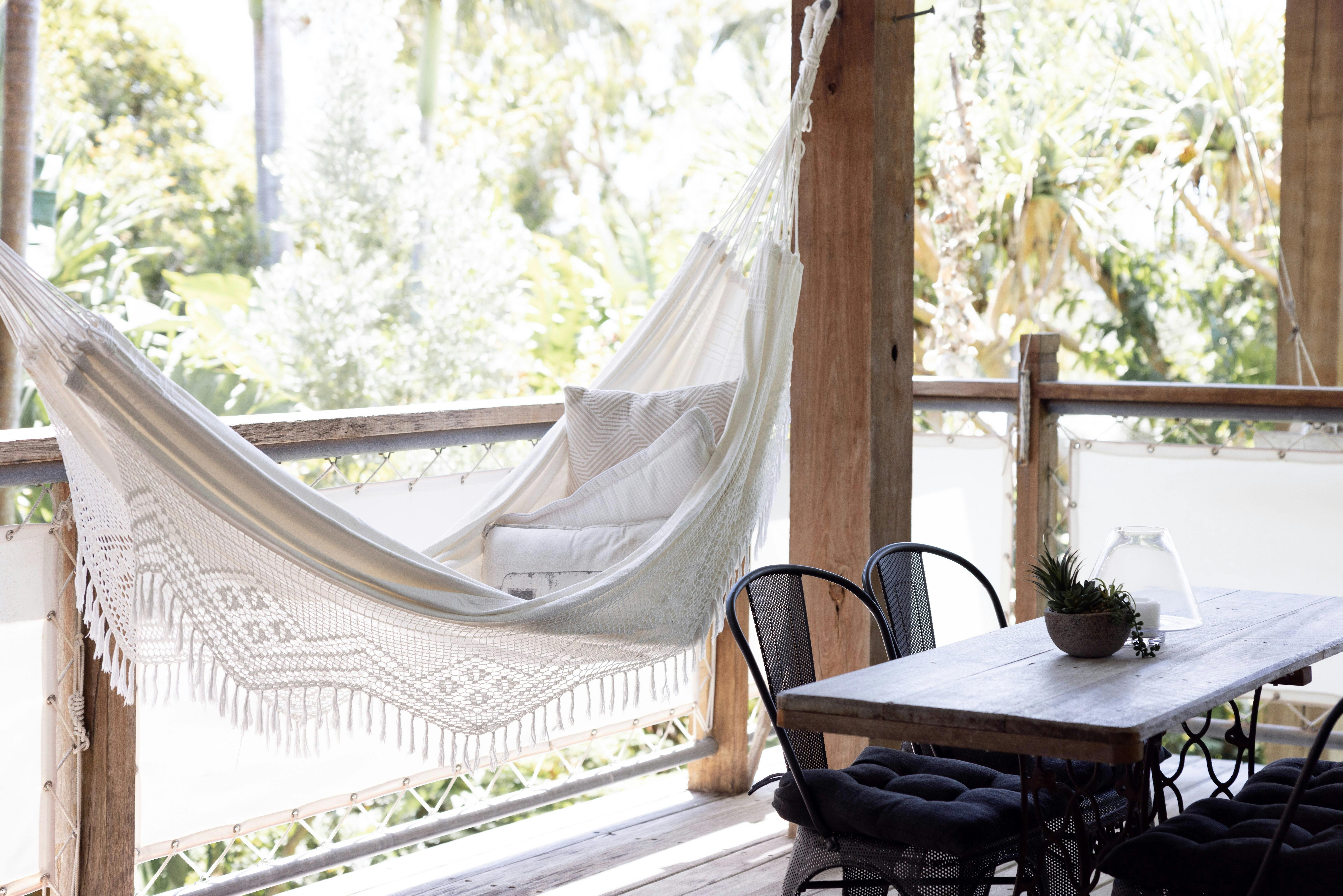 Chill out to the sound of the waves and bird song