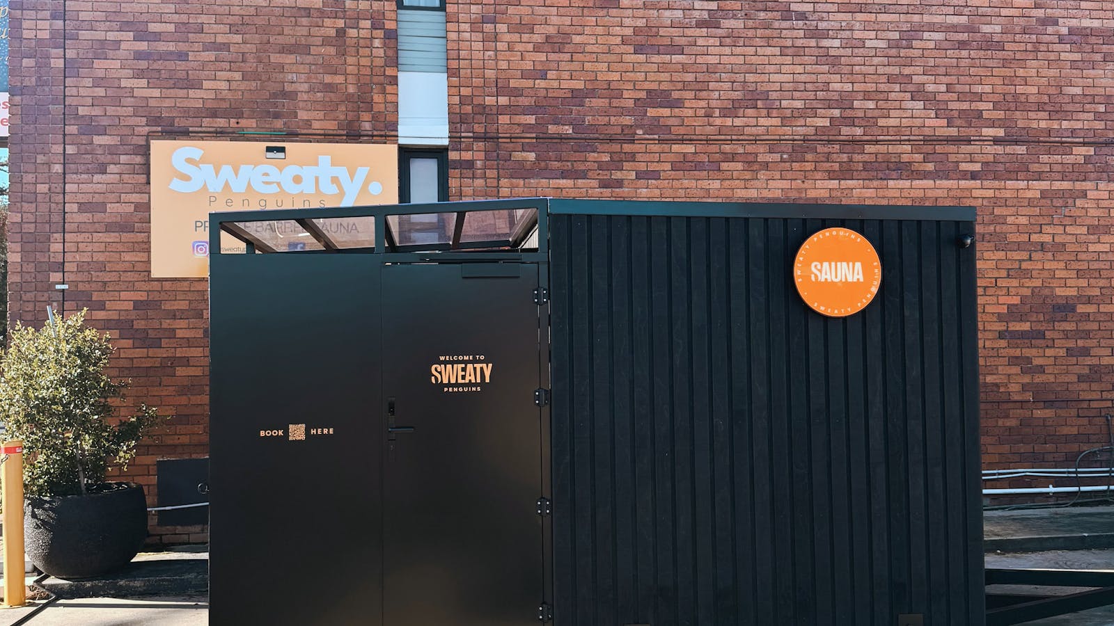 Burnie’s private hot-stone sauna by Sweaty Penguins.