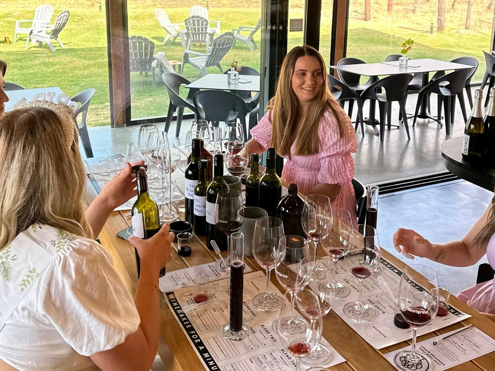 Winemaker for a minute: Welcomes groups and corporate team building enquiries