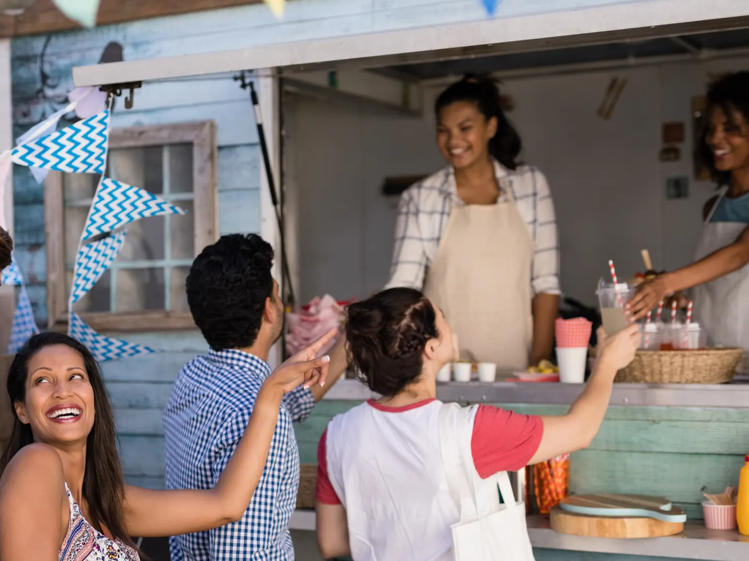 Food Van First Nations market serving native infused dishes