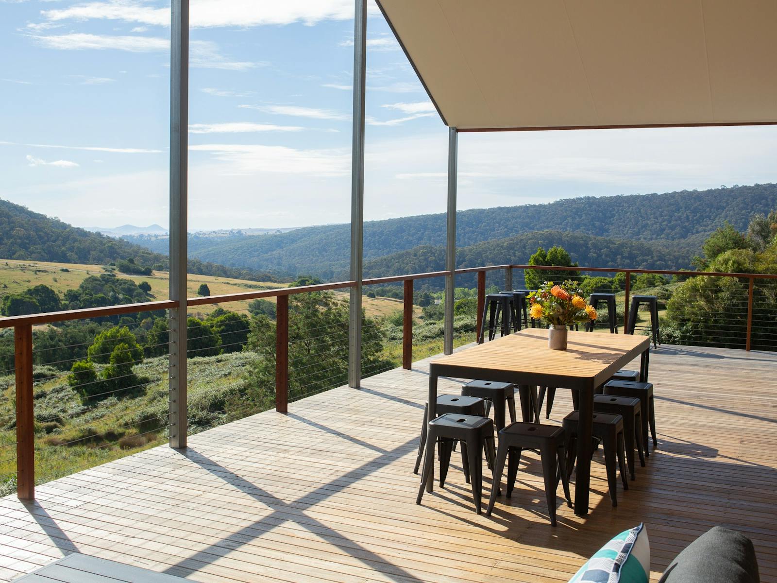 The Deck and the Beautiful View at Wild Fauna.