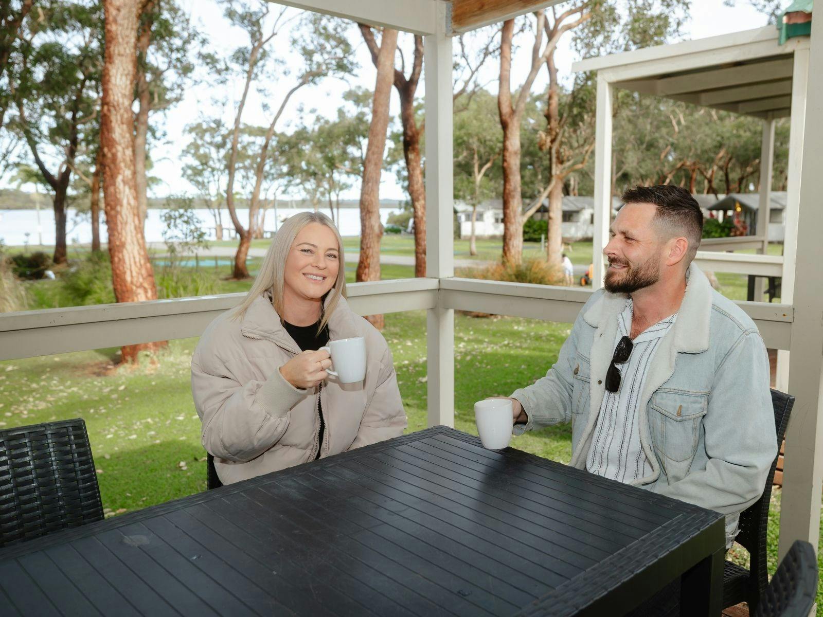 Coffee on the balcony