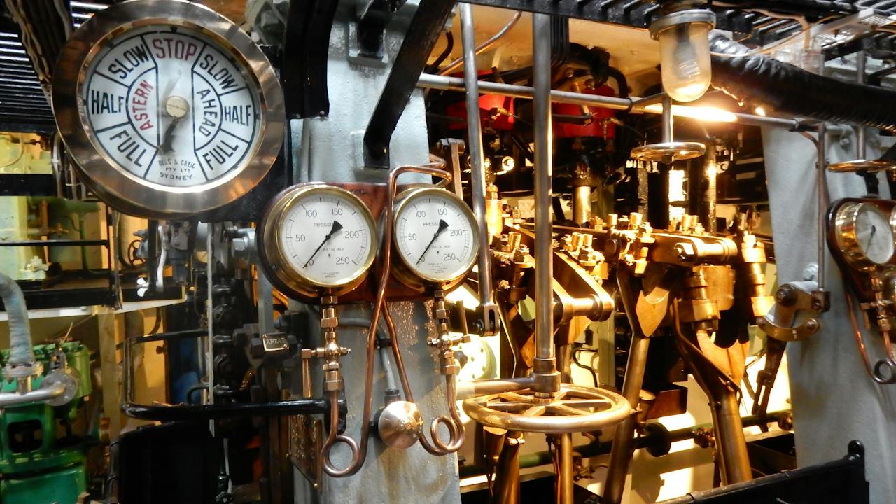 HMAS Castlemaine Museum Ship Engine Room