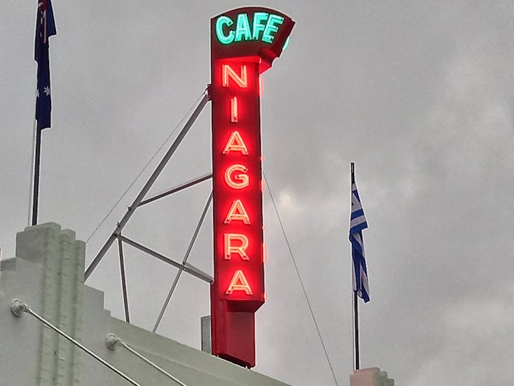 Niagara Neon sign