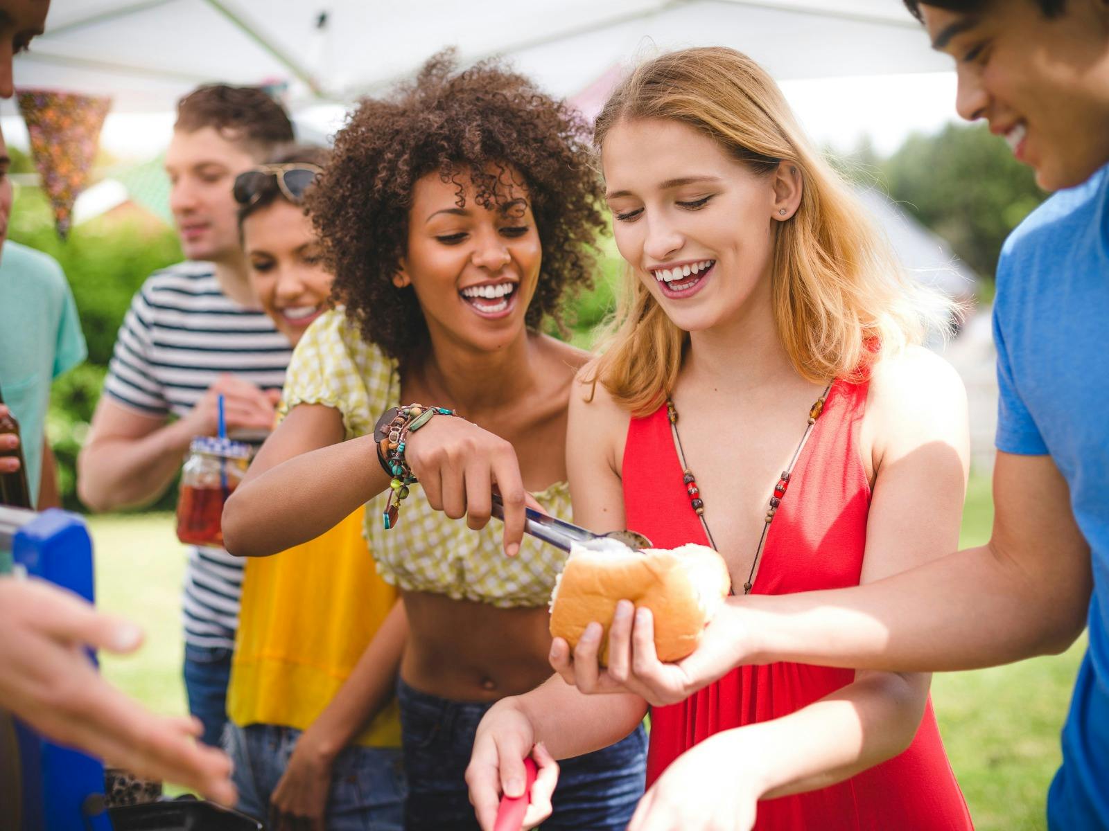 Friends having fun
