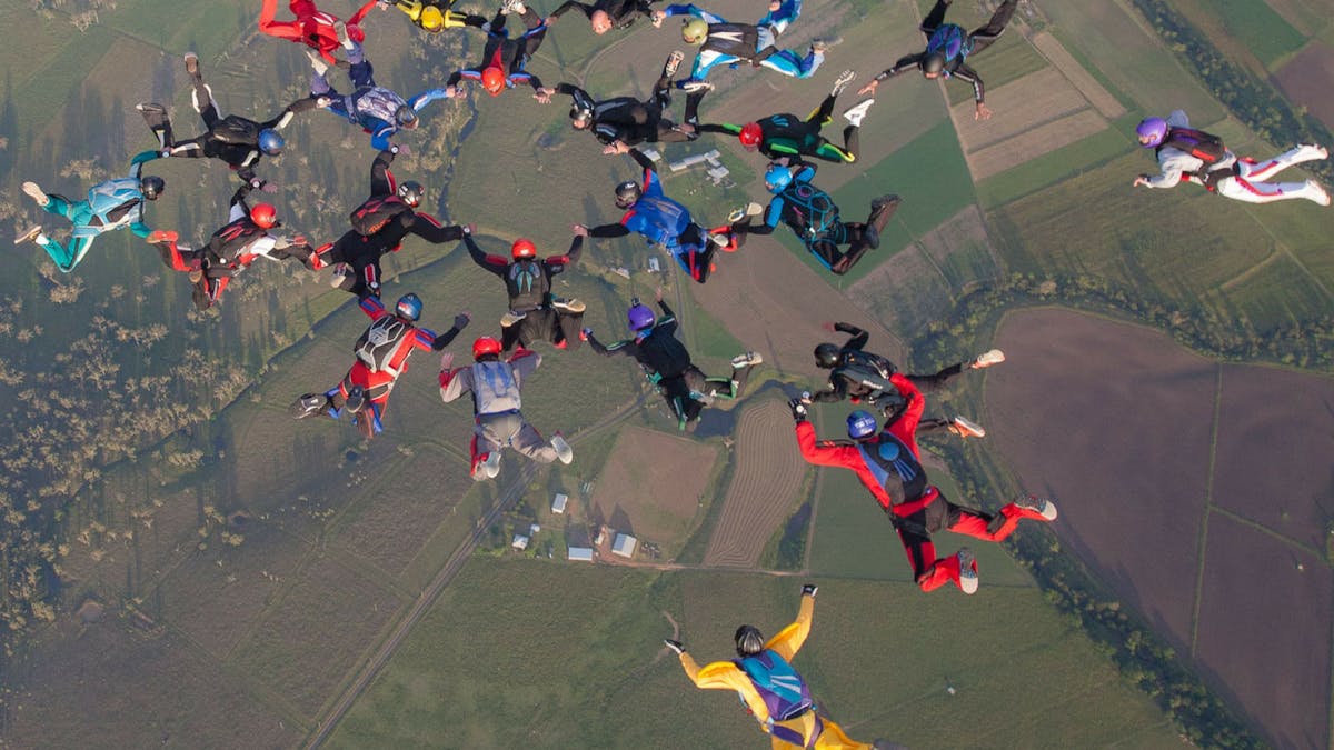 Bigway Freefall Formation at Ramblers