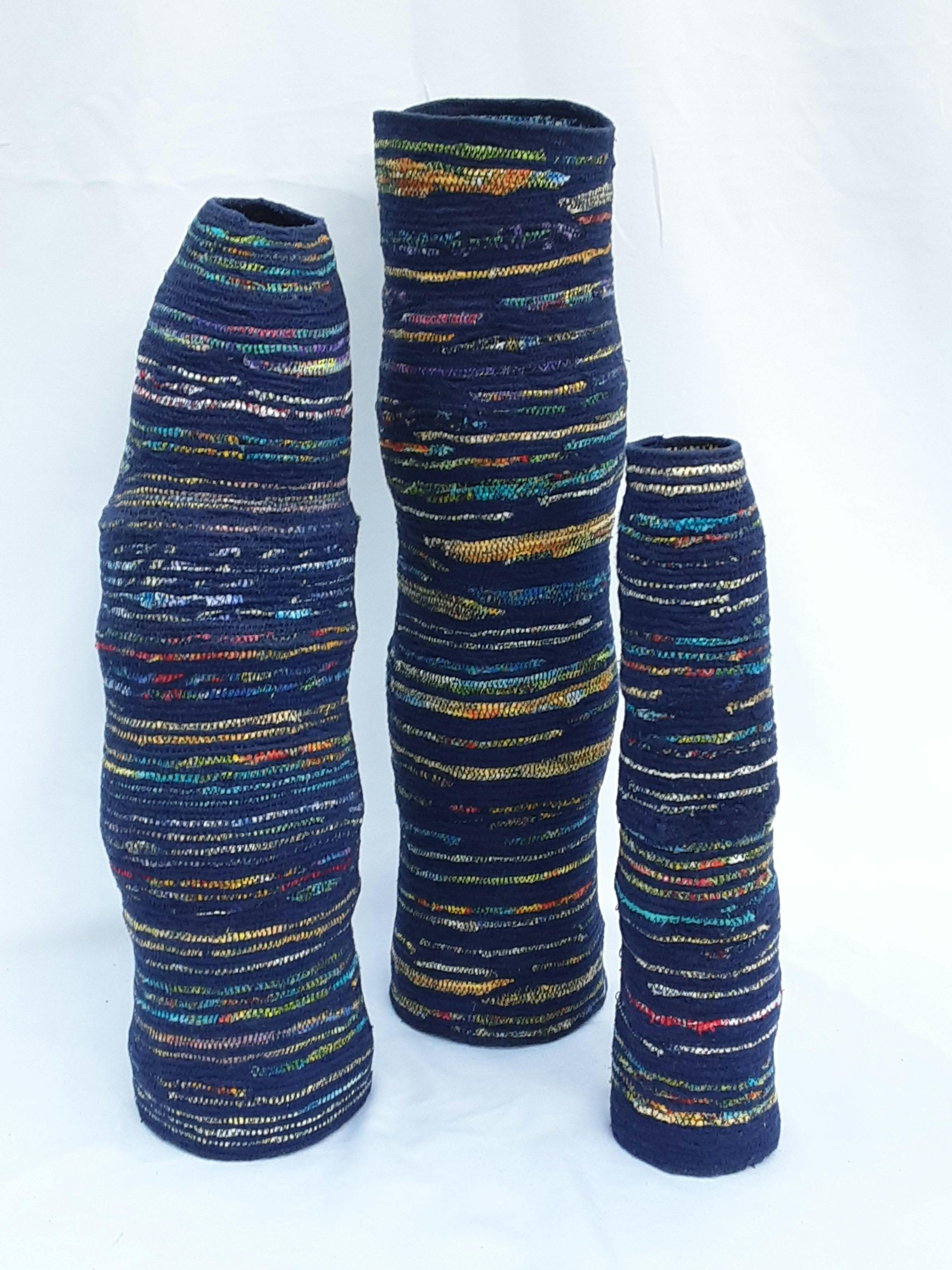 Art exhibition 'Into the Slipstream: Painting, Fibre, Clay' at Red Poles
