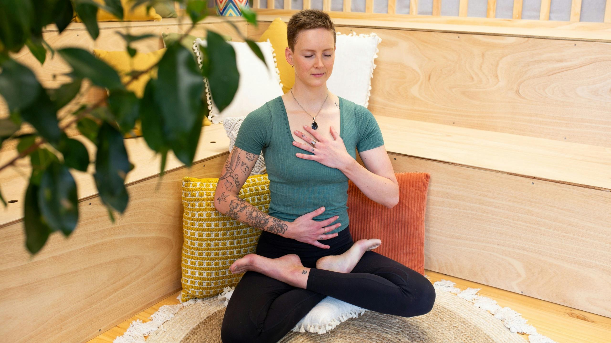 Host in meditation