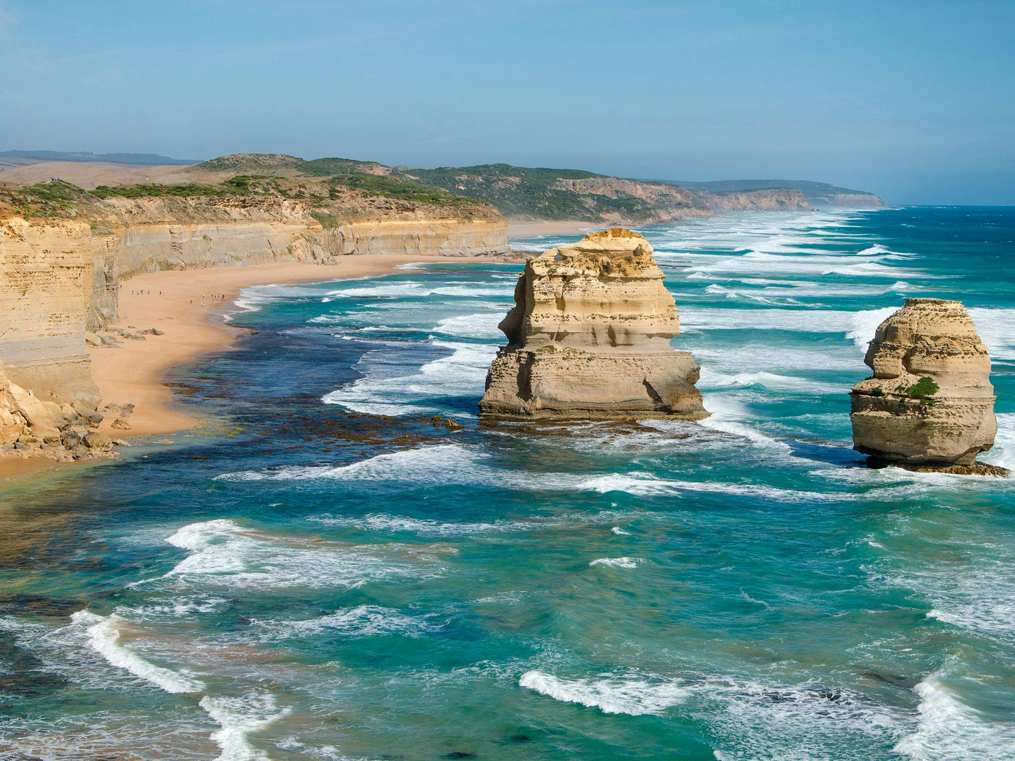 12 Apostles limestone rock formations on the Great Ocean Road