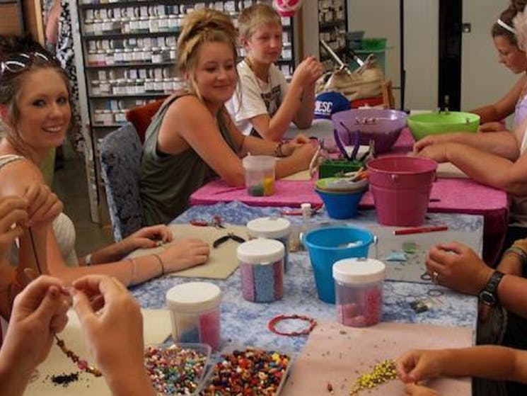 Bead Shack invites groups to book. We do adult & kids group workshops & parties