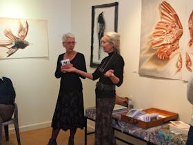 Opening of Rita Halls show at Magpie Springs Art Gallery, Art Gallery South of Adelaide.