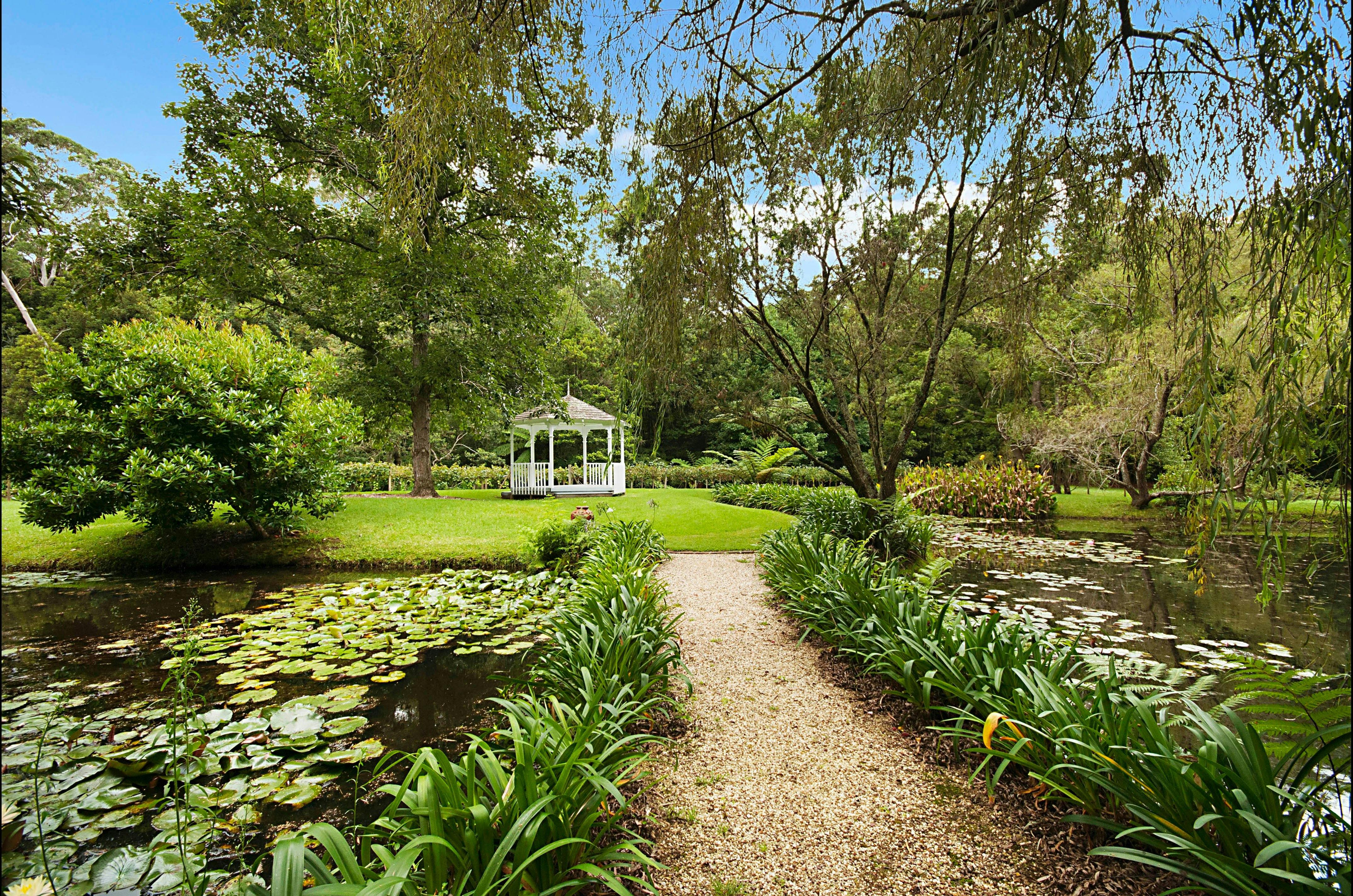 Beautiful organically grown gardens to explore at Firescreek Botanical Winery