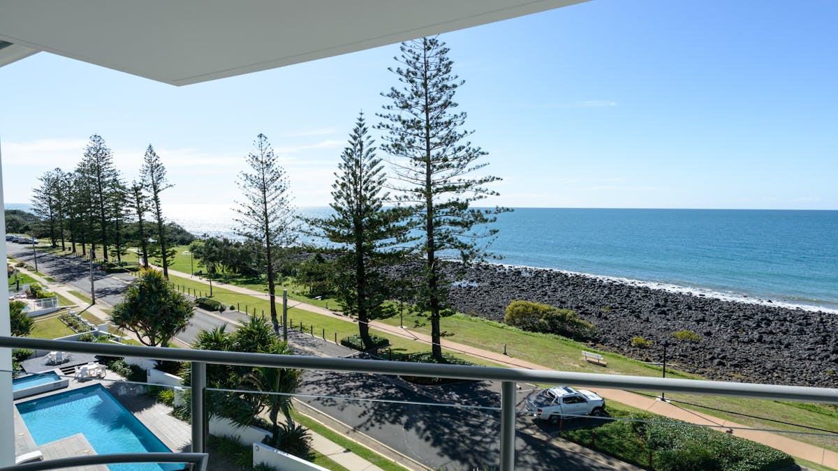 Ocean views from balcony