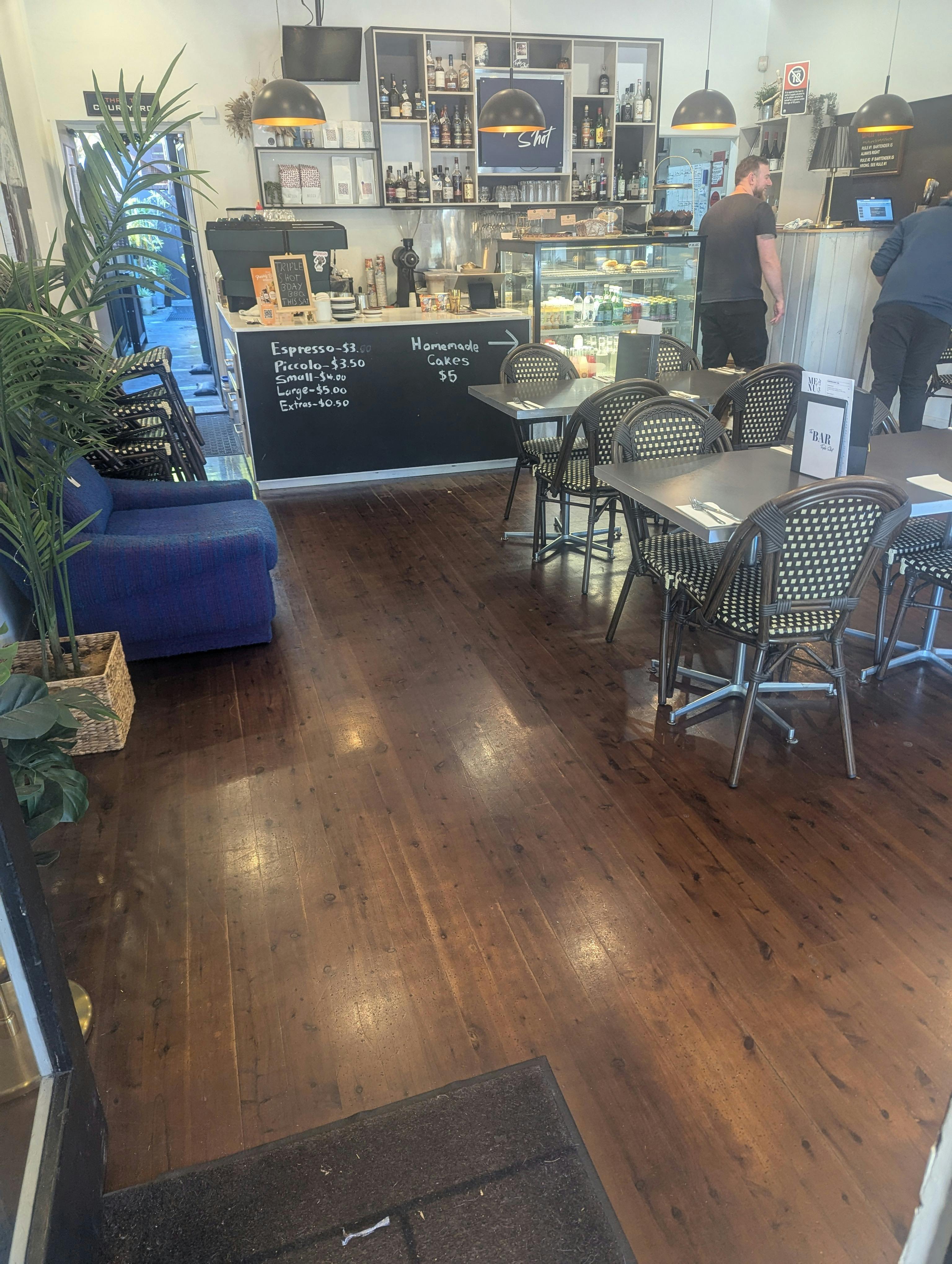 Our customer service counter where you will be treated by our front of house staff