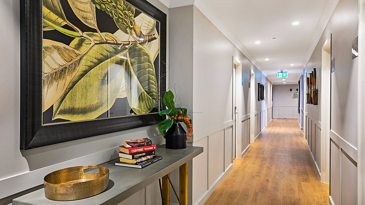 Secure internal hallways to all rooms