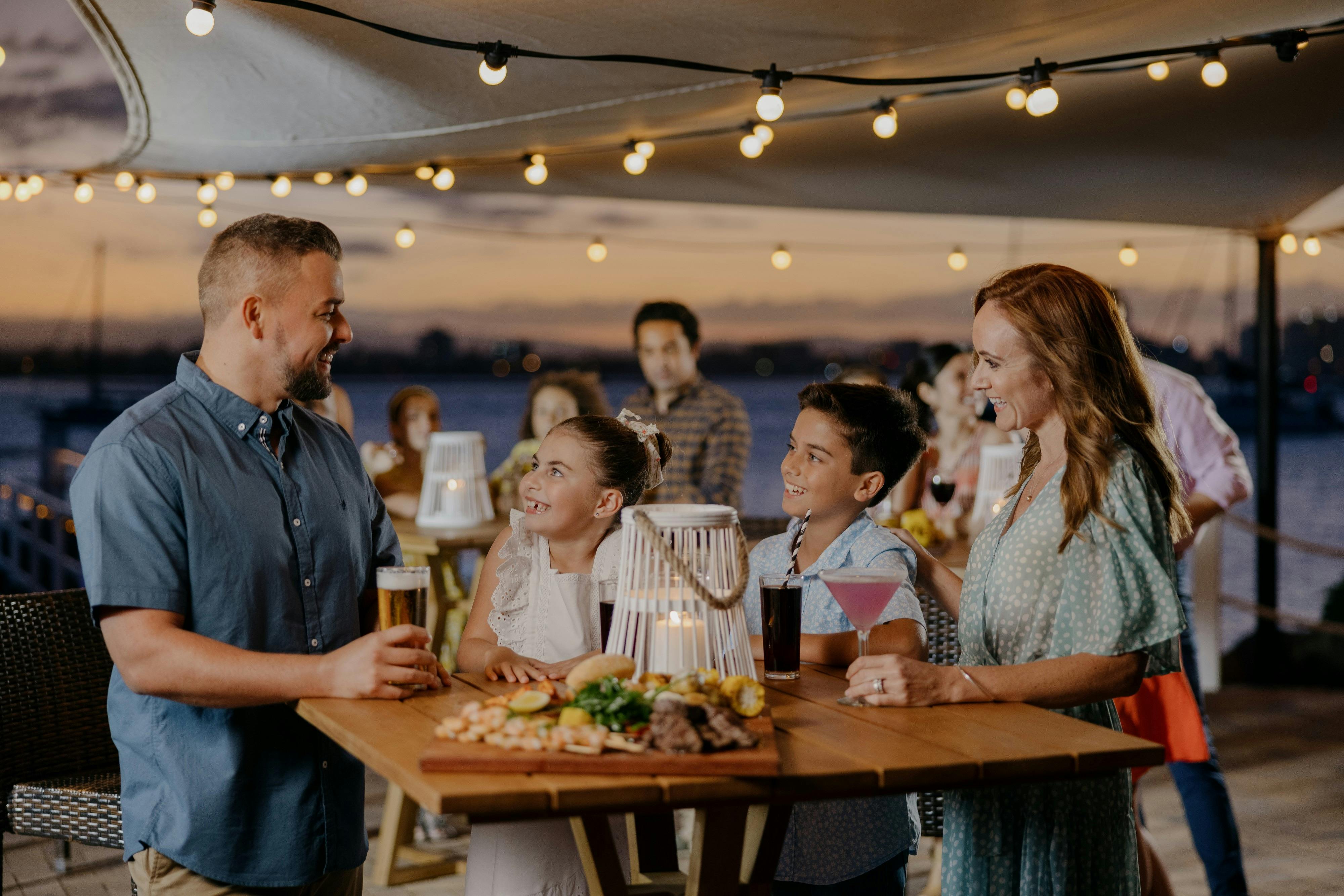 Dining at the Boatshed Bar & Grill