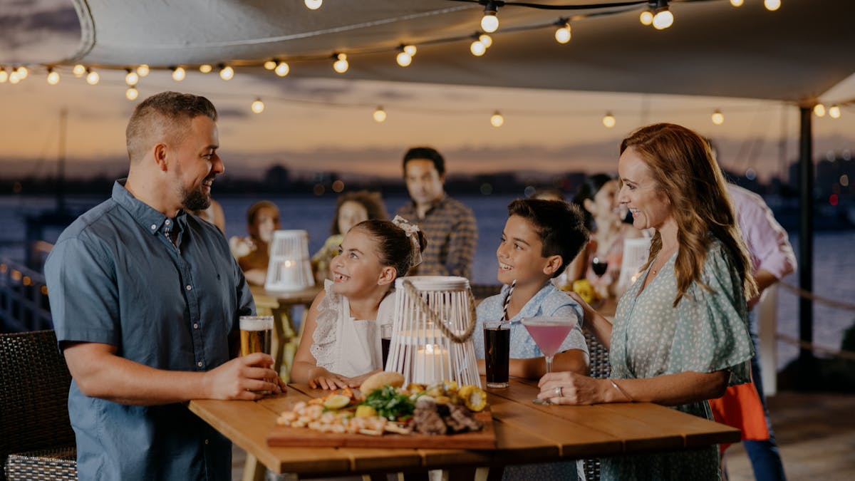 Dining at the Boatshed Bar & Grill
