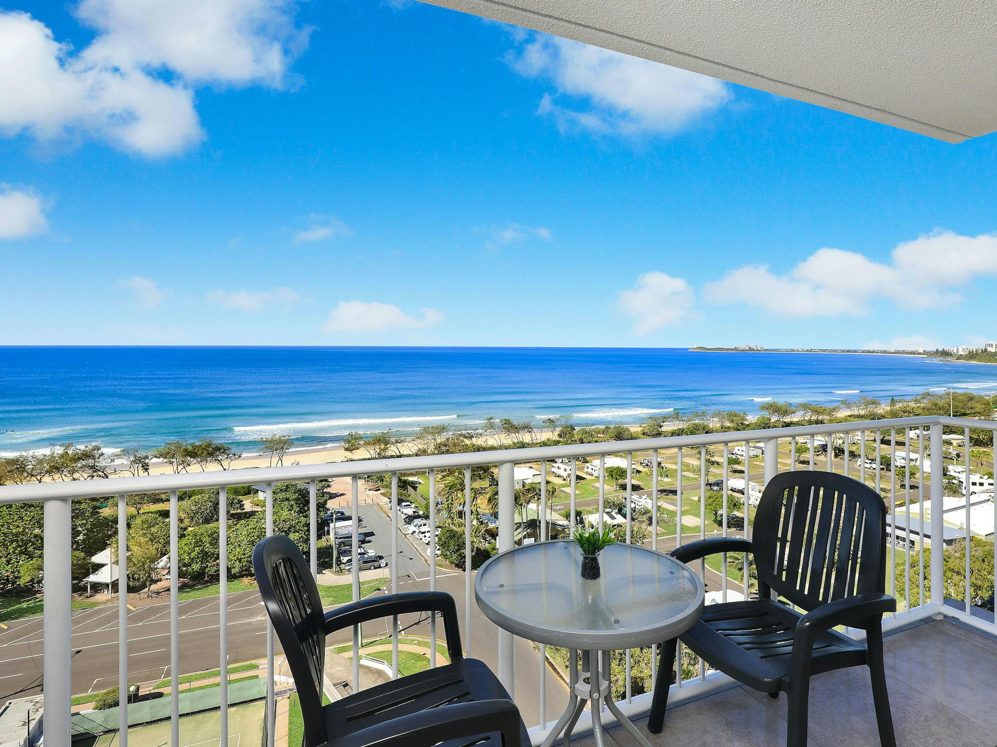 Balcony with ocean views Balcony with ocean views