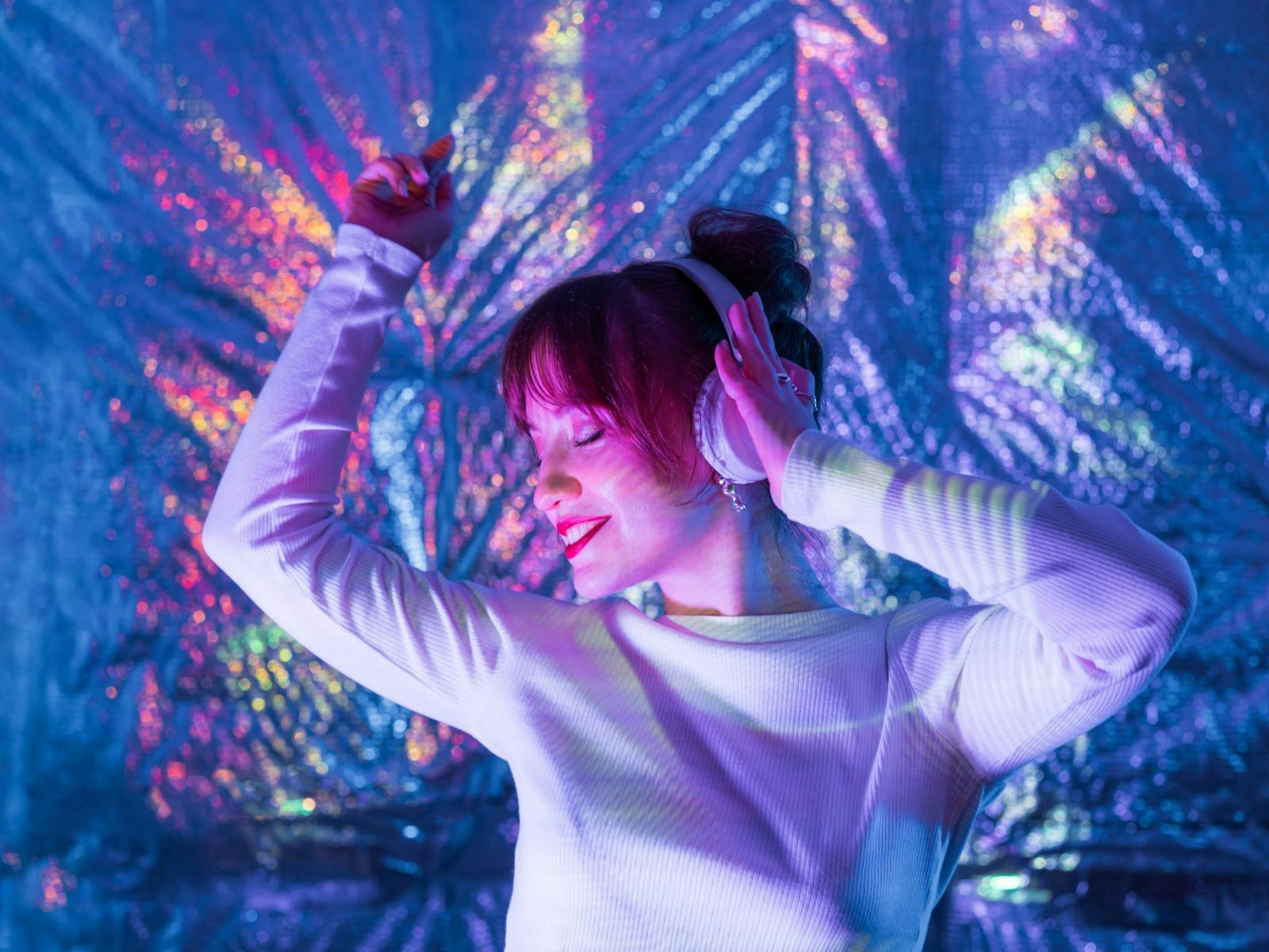 Neon Nights Stock Photo
