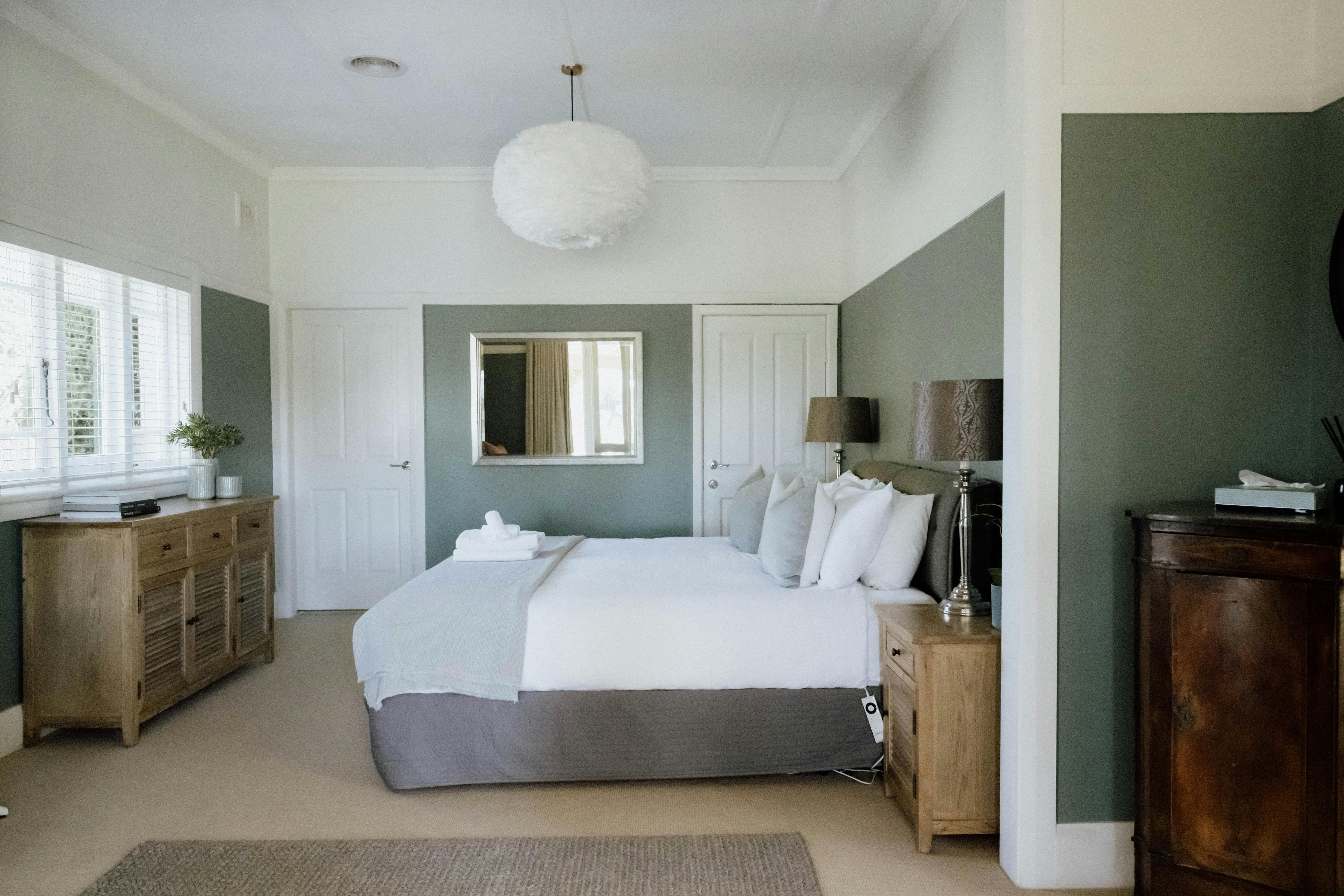 The Homestead interior master bedroom