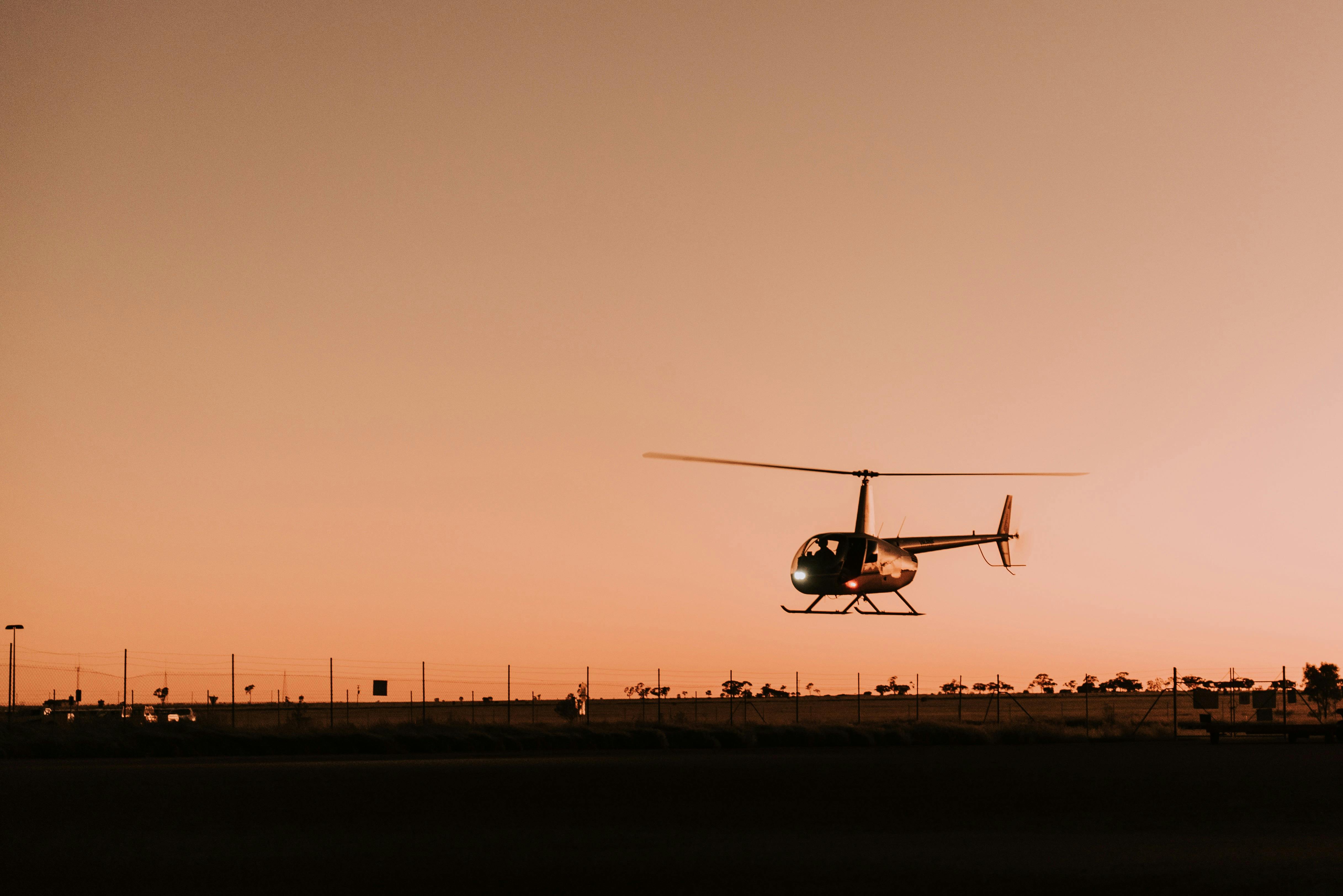 An outback sunrise scenic flight