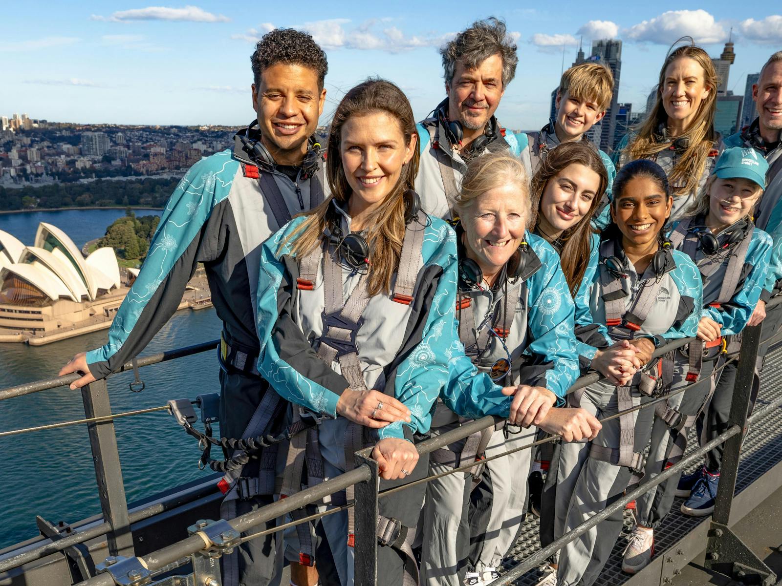 Climbers at the Summit of the Sydney Harbour Bridge, BridgeClimb