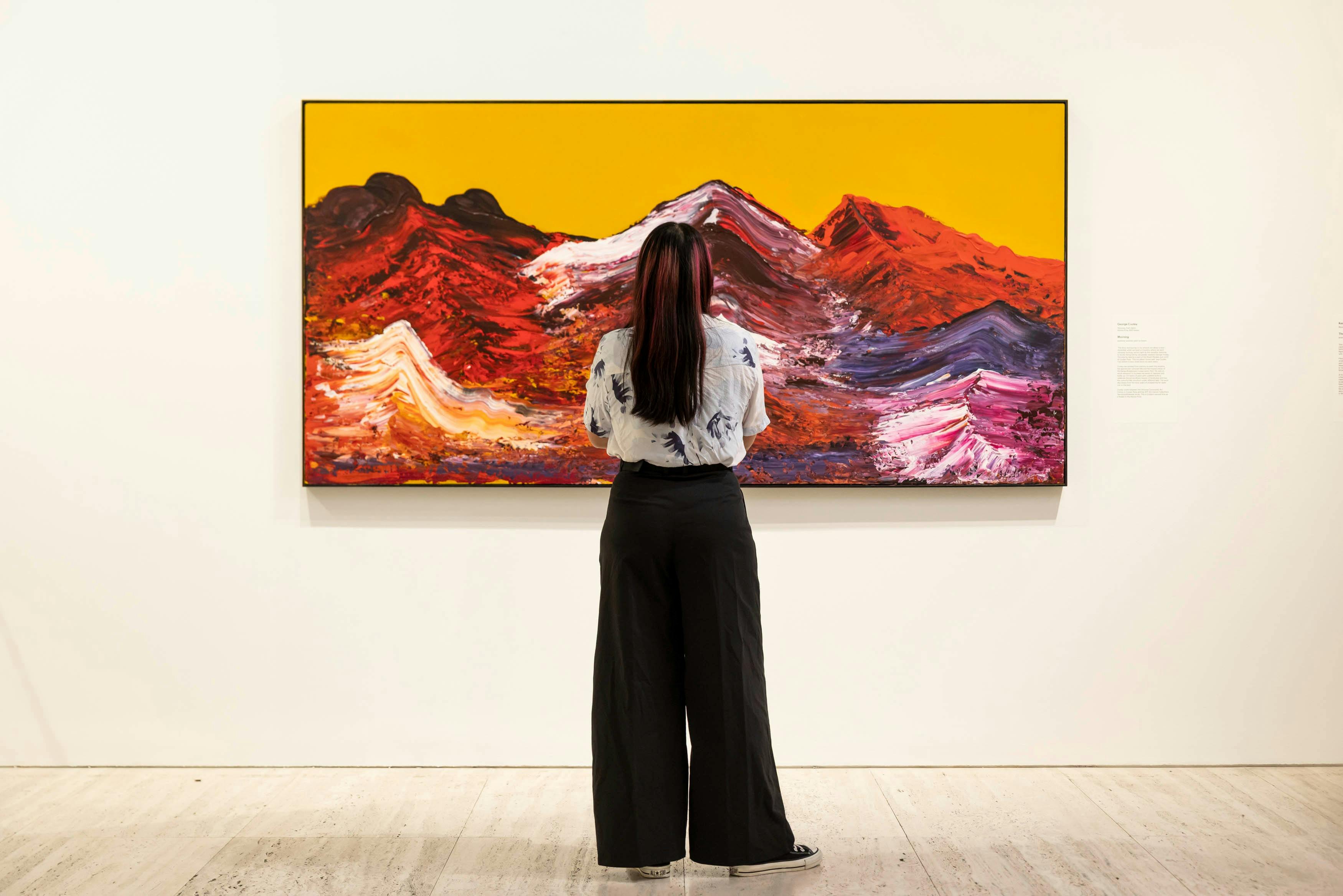 Visitors at the Archibald Wynne and Sulman Prizes 2025 Exhibition