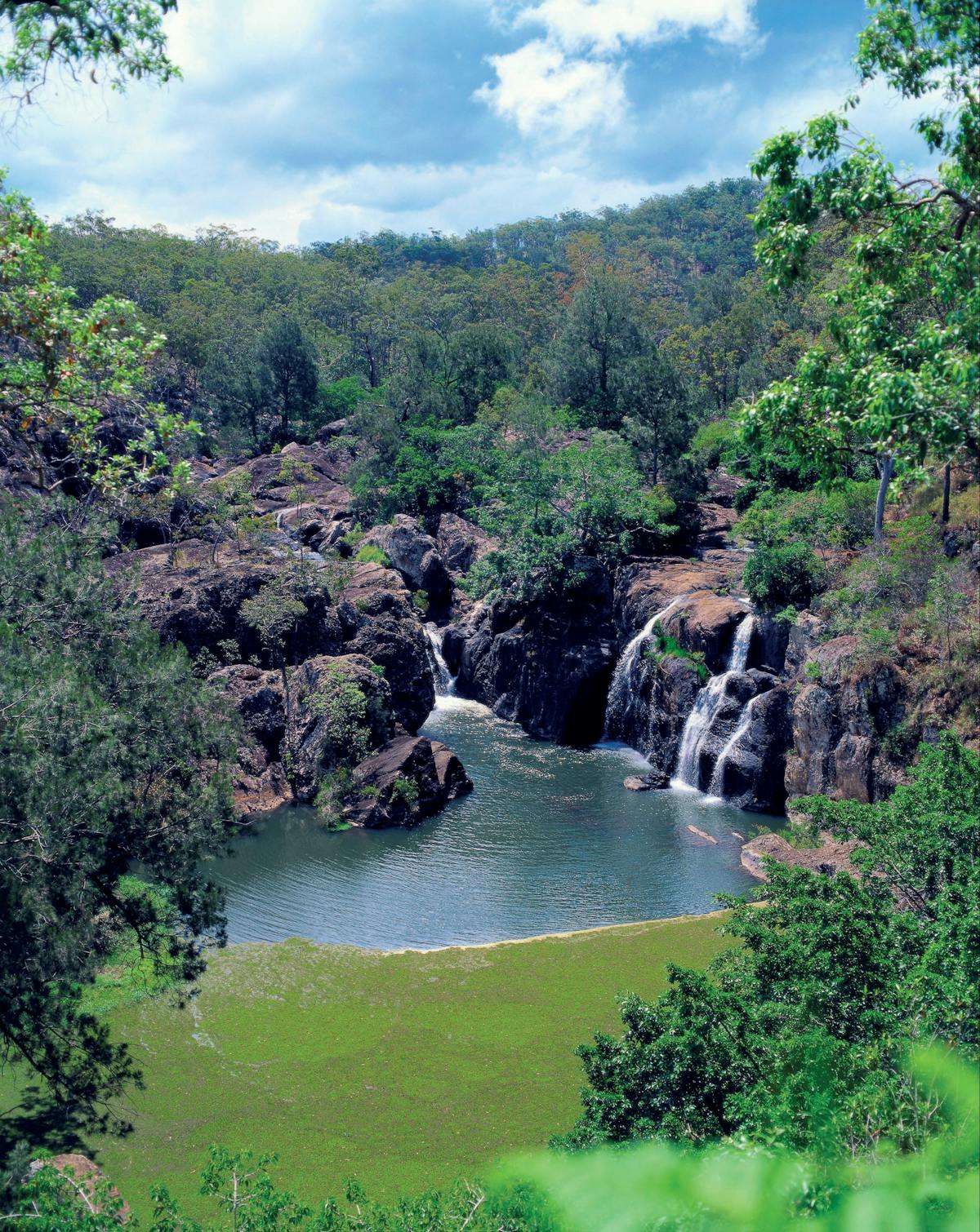 View of falls from near car park.