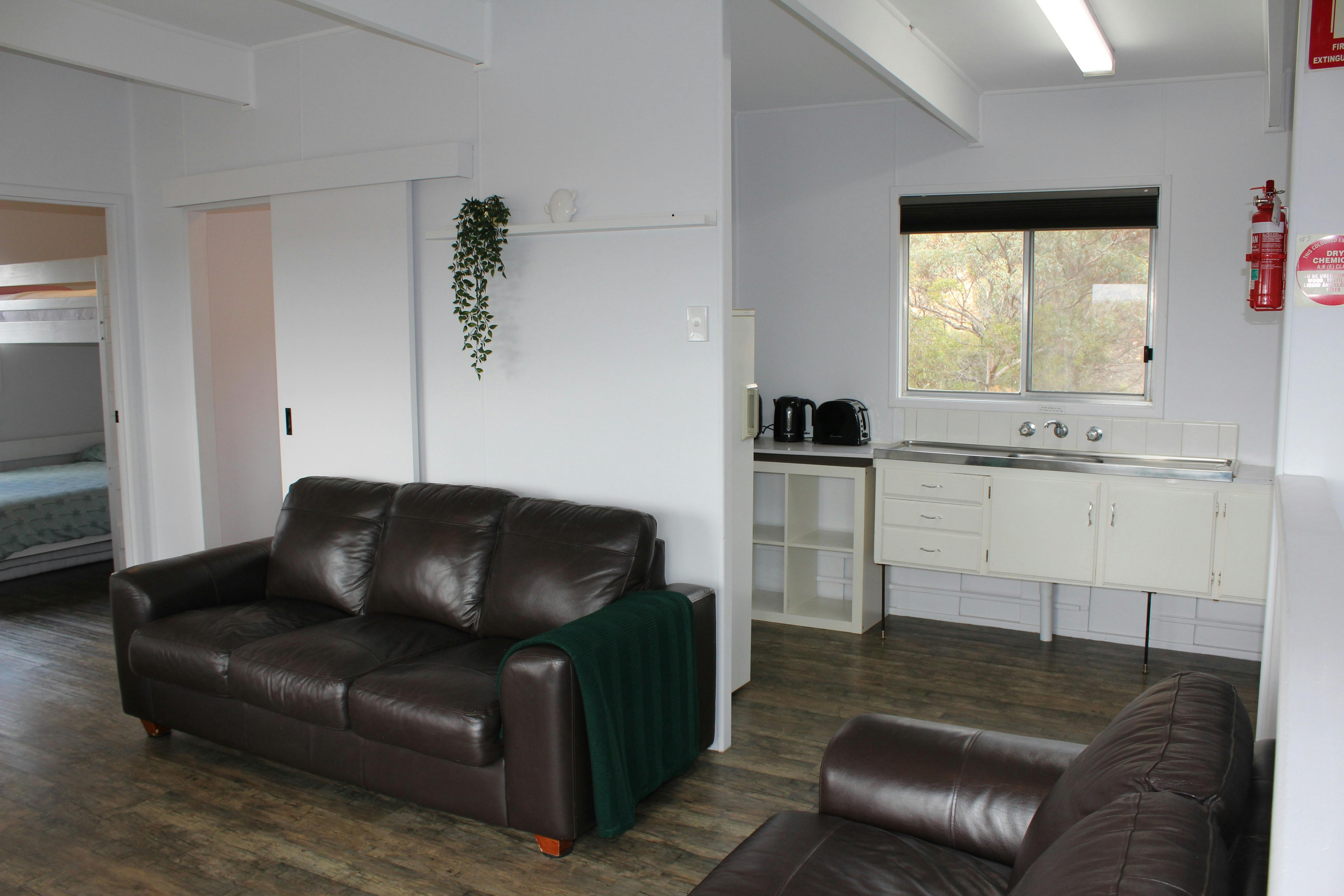lounge and kitchen