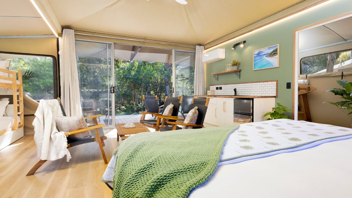 Glamping Tent interior