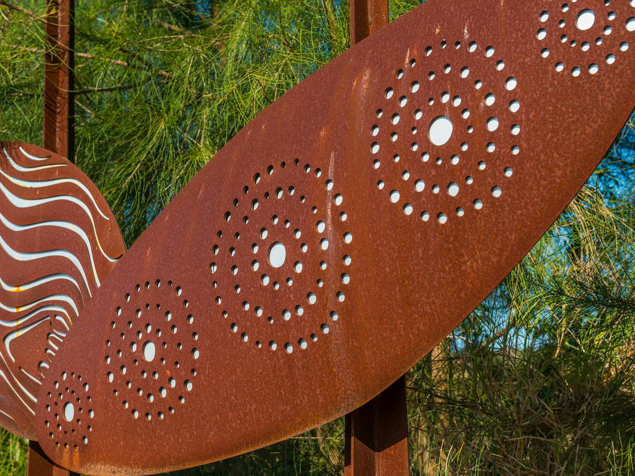corten steel shields