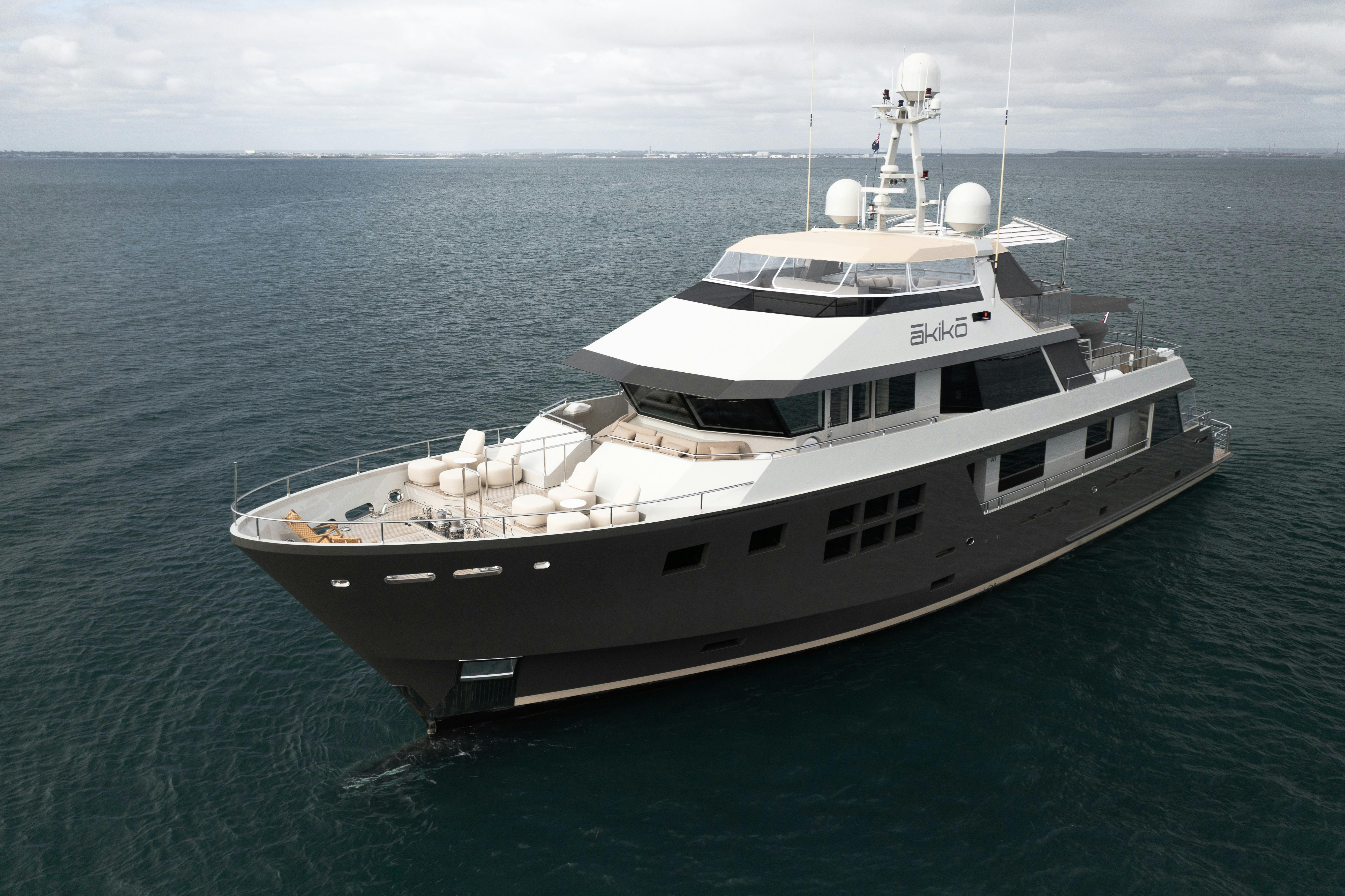 AKIKO superyacht luxury yacht charter perth western australia kimberley book