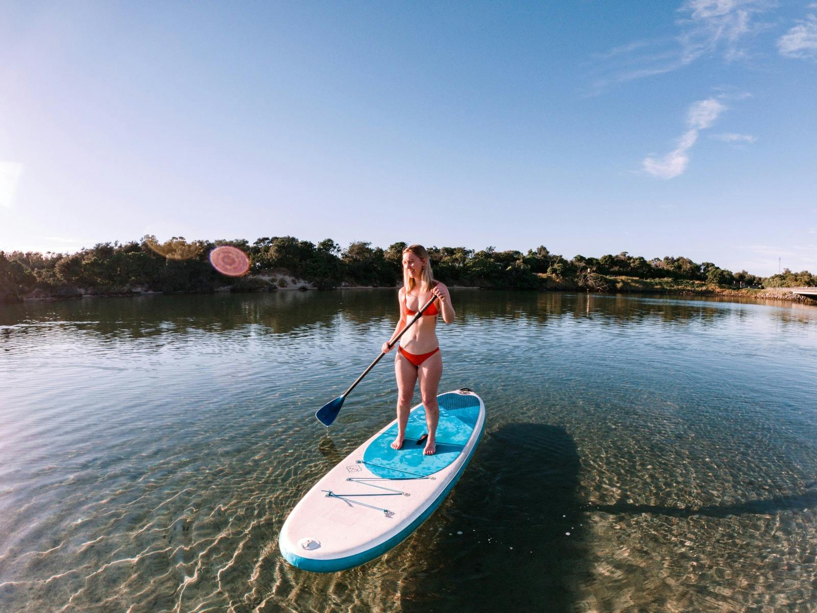 SUP on Cudgen Creek, Kingscliff