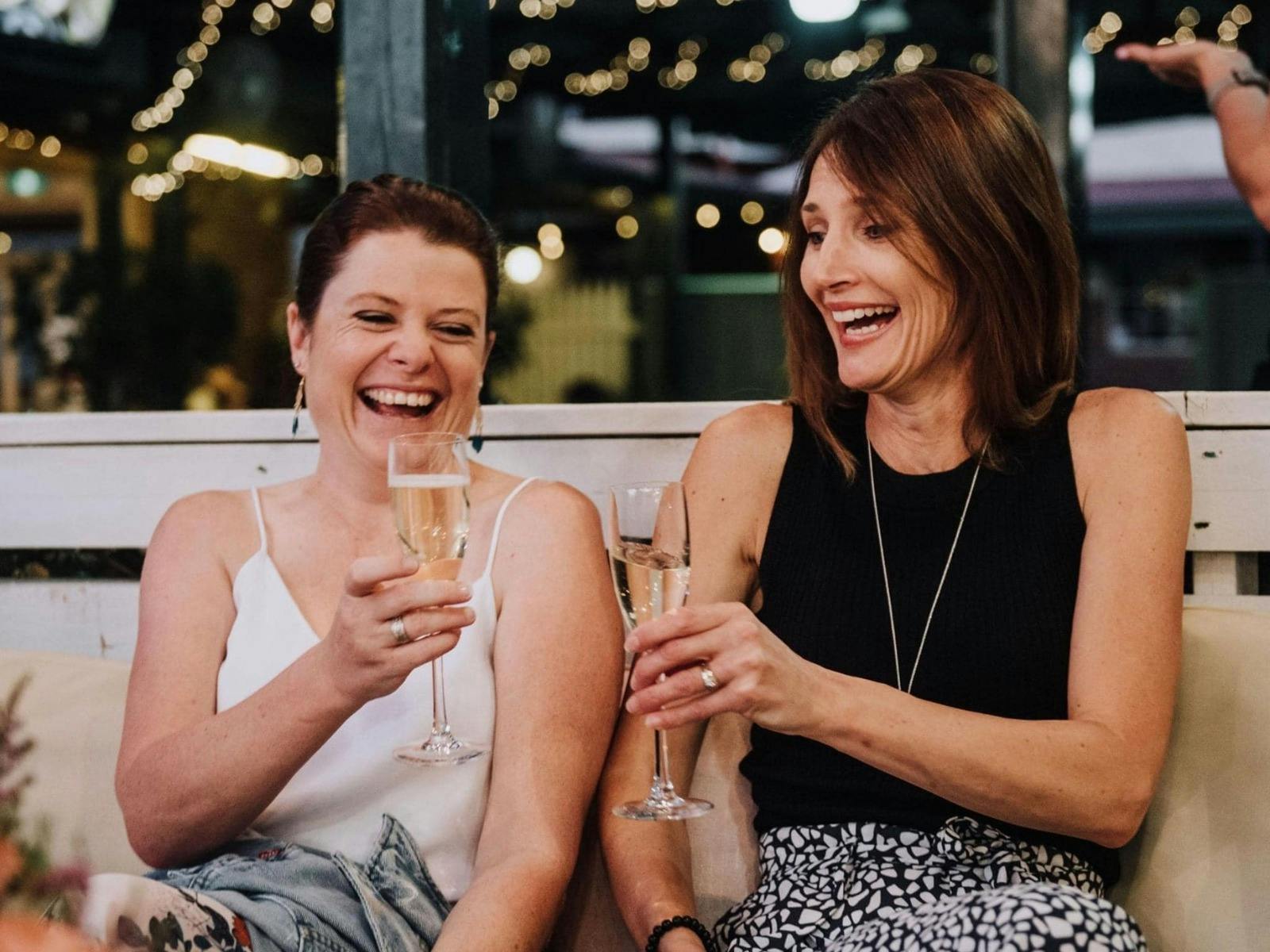 Friends enjoying themselves at the Longyard