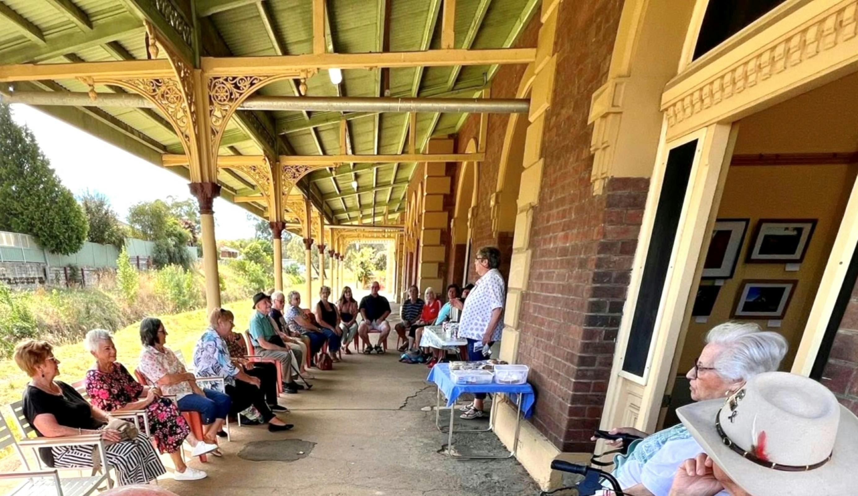 Morning tea at Burrangong Gallery