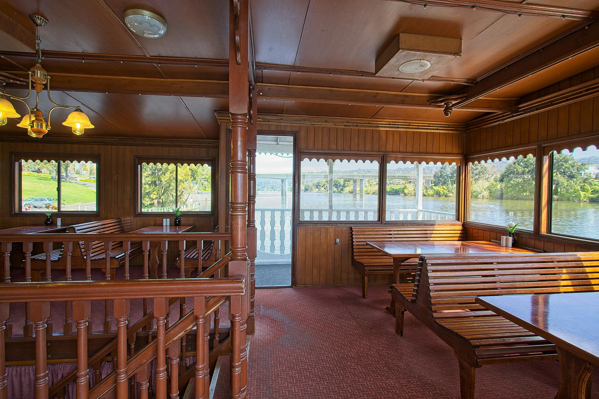 The Nepean Belle's Upper Deck seats 28 pax