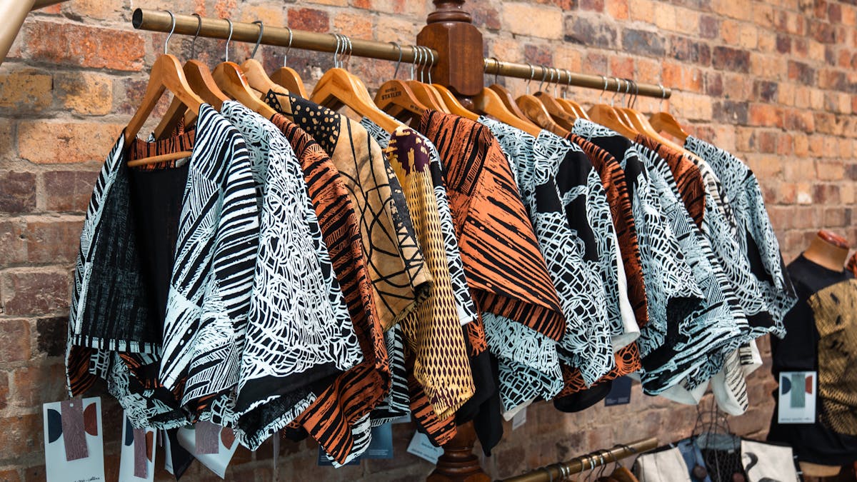 Handprinted boleros in store