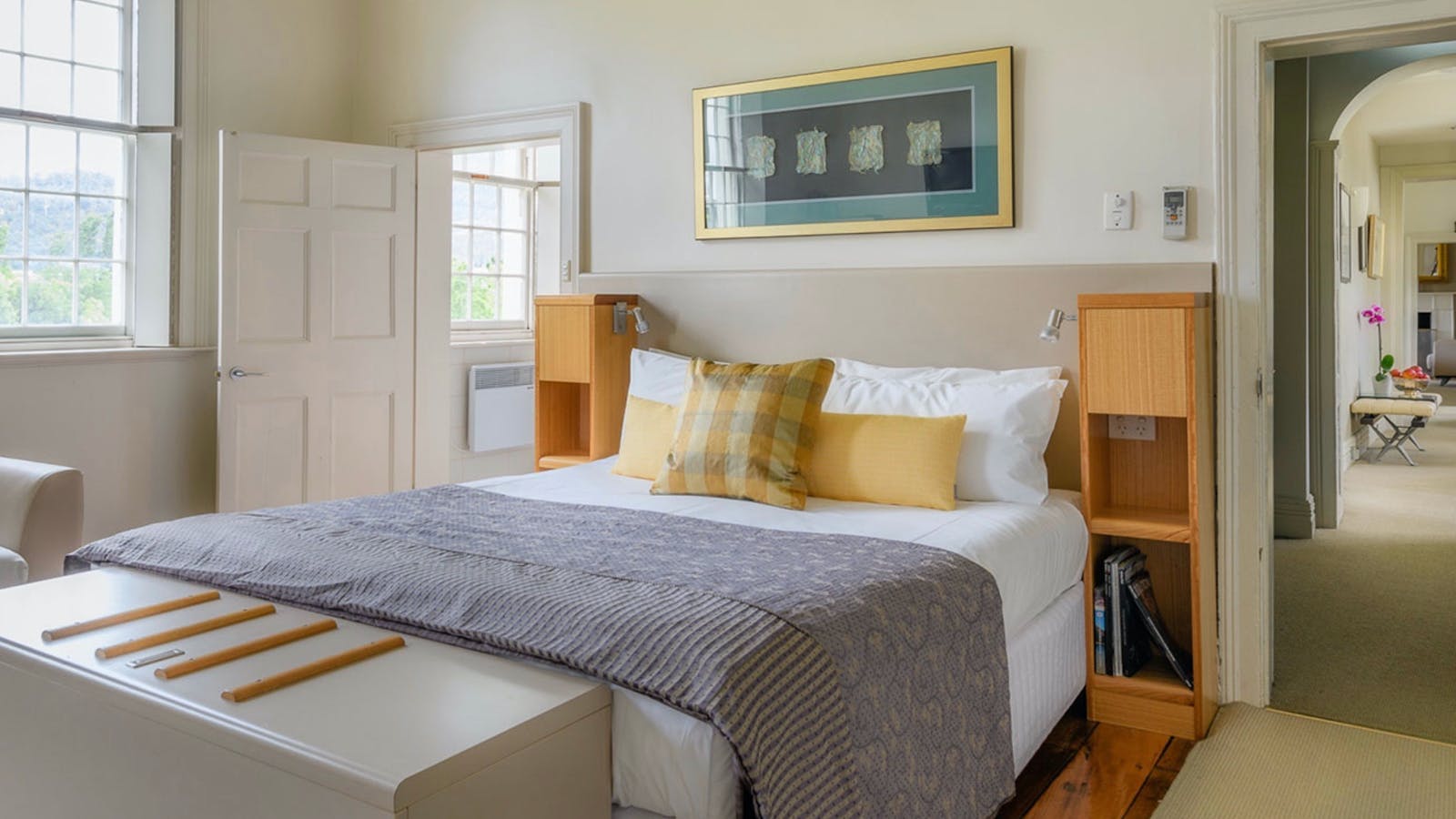 The Captain Roadknight room - accessible but finely and thoughtfully furnished.