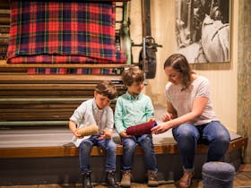 Children at the National Wool Museum